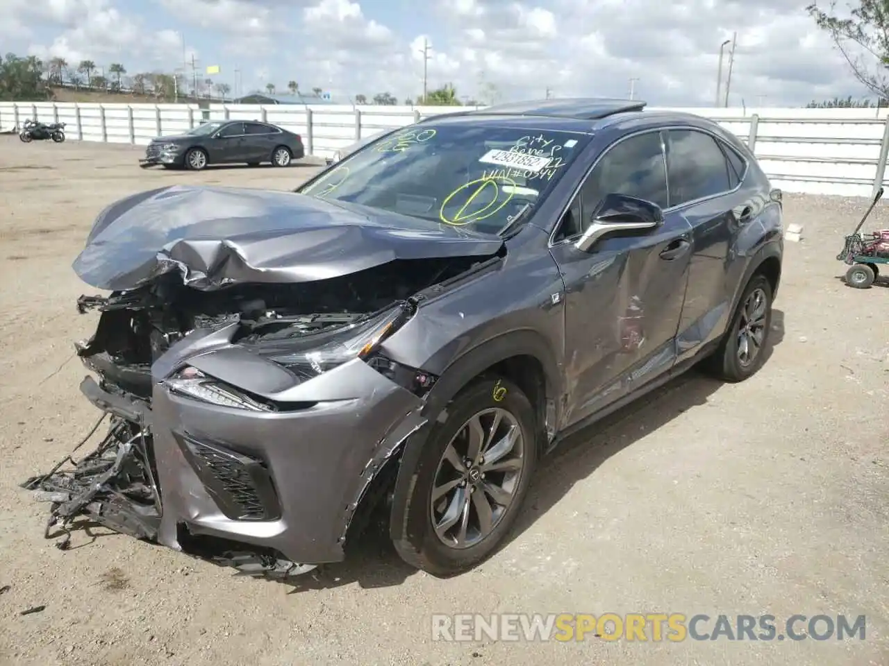 2 Photograph of a damaged car JTJSARBZ1M2180344 LEXUS NX 2021