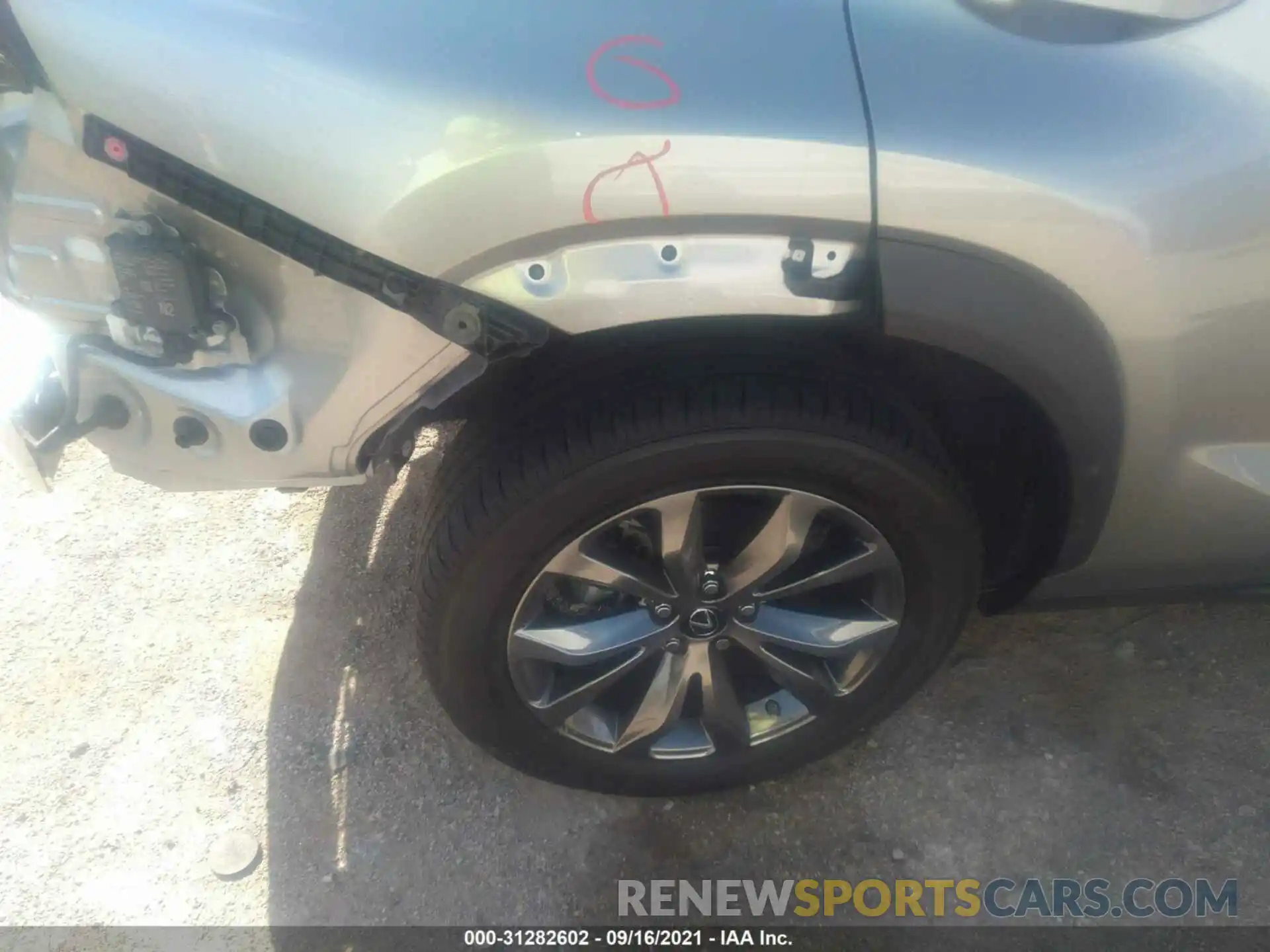 15 Photograph of a damaged car JTJSARBZ2M2183396 LEXUS NX 2021