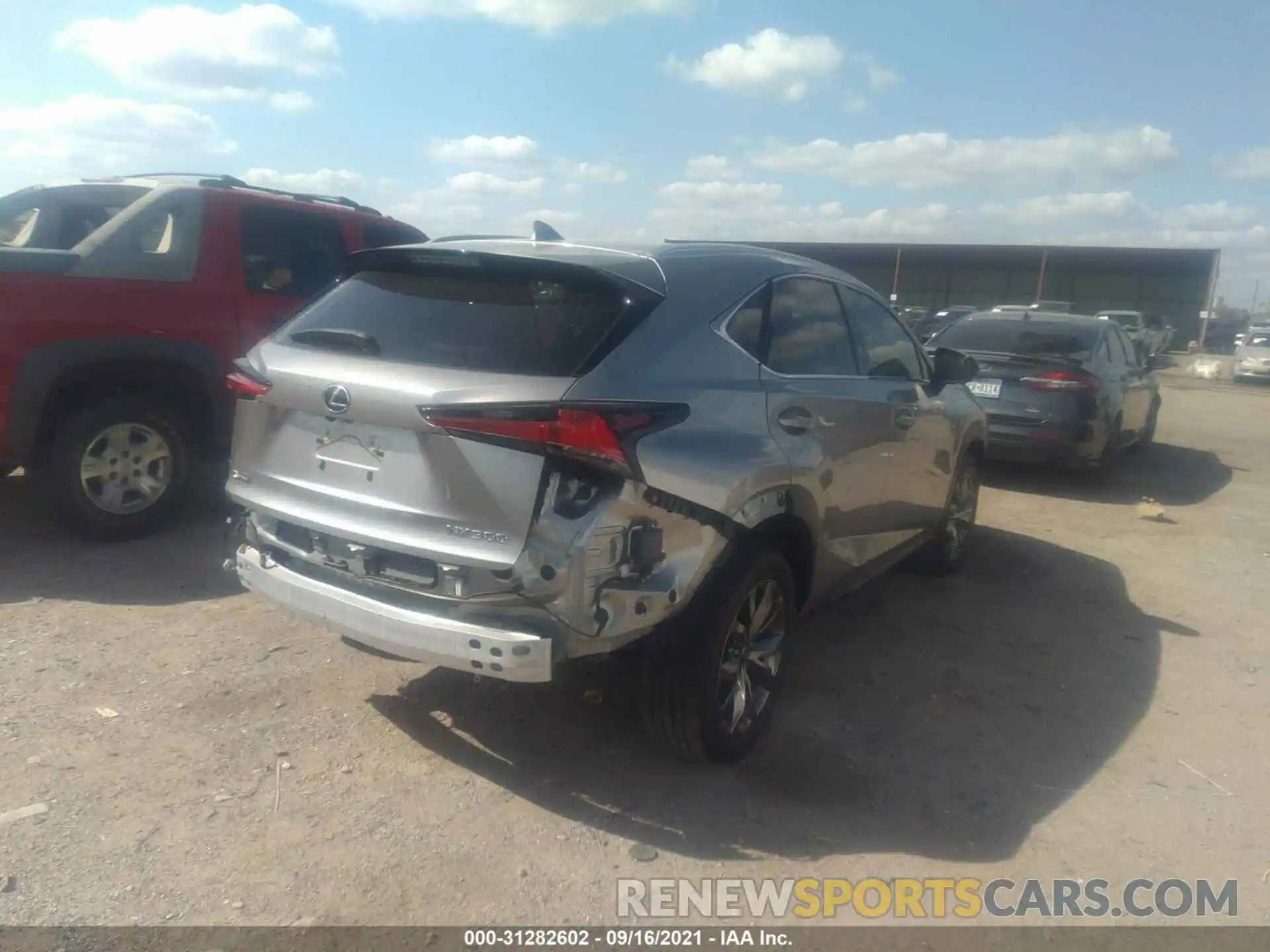 4 Photograph of a damaged car JTJSARBZ2M2183396 LEXUS NX 2021