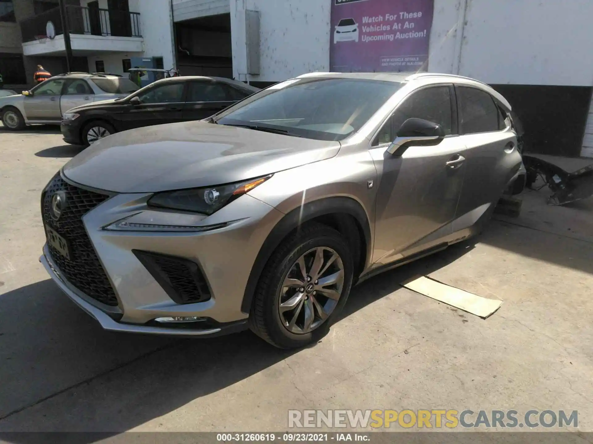 2 Photograph of a damaged car JTJSARBZ7M2185953 LEXUS NX 2021