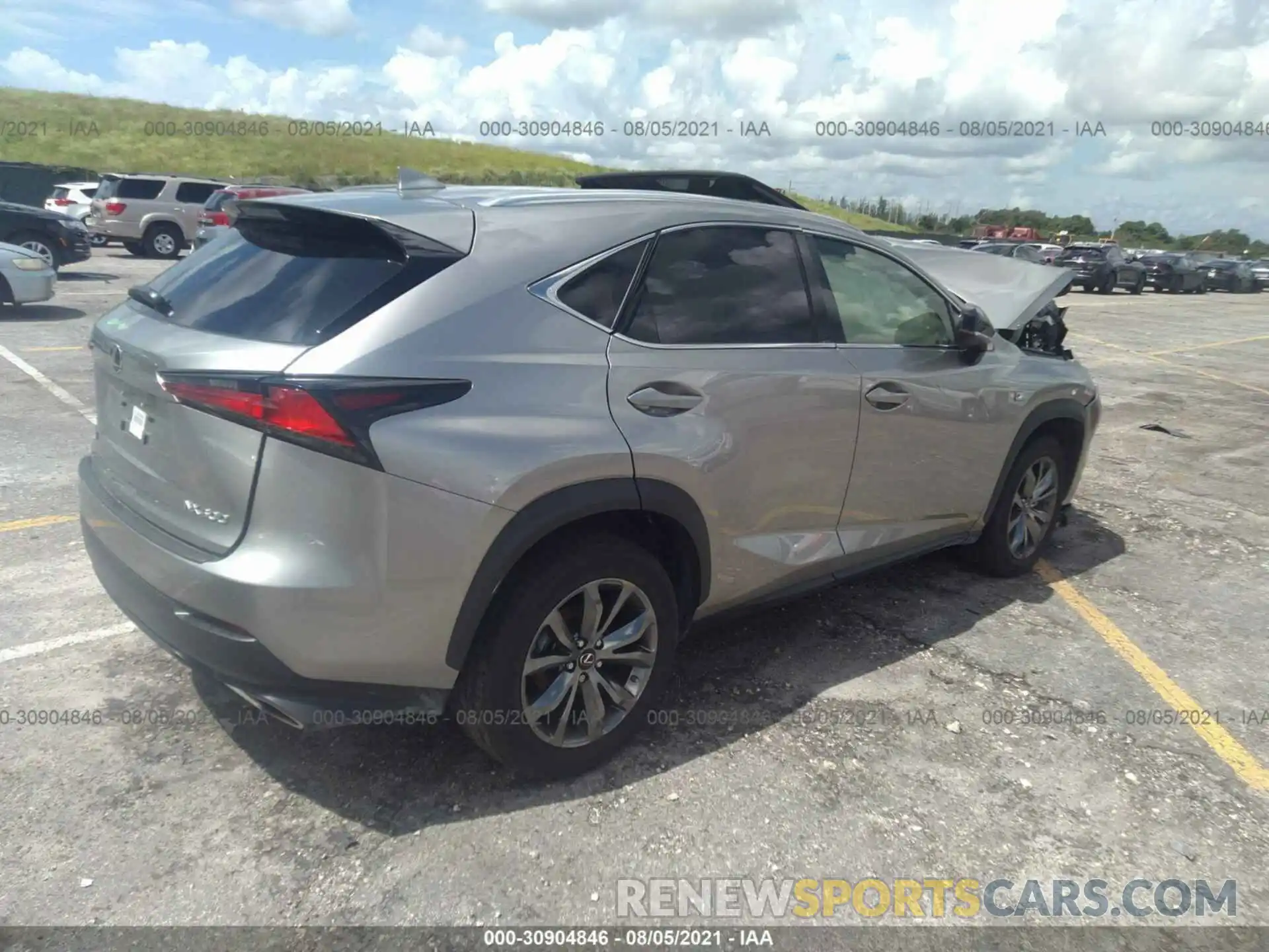 4 Photograph of a damaged car JTJSARBZ9M2194136 LEXUS NX 2021