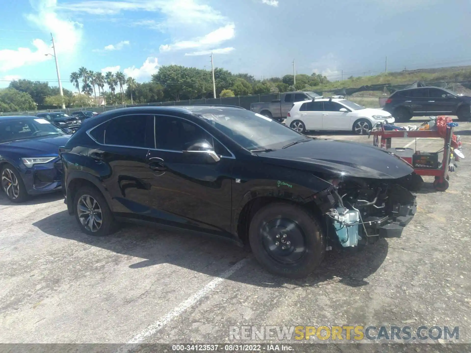 1 Photograph of a damaged car JTJSARBZ9M2203126 LEXUS NX 2021