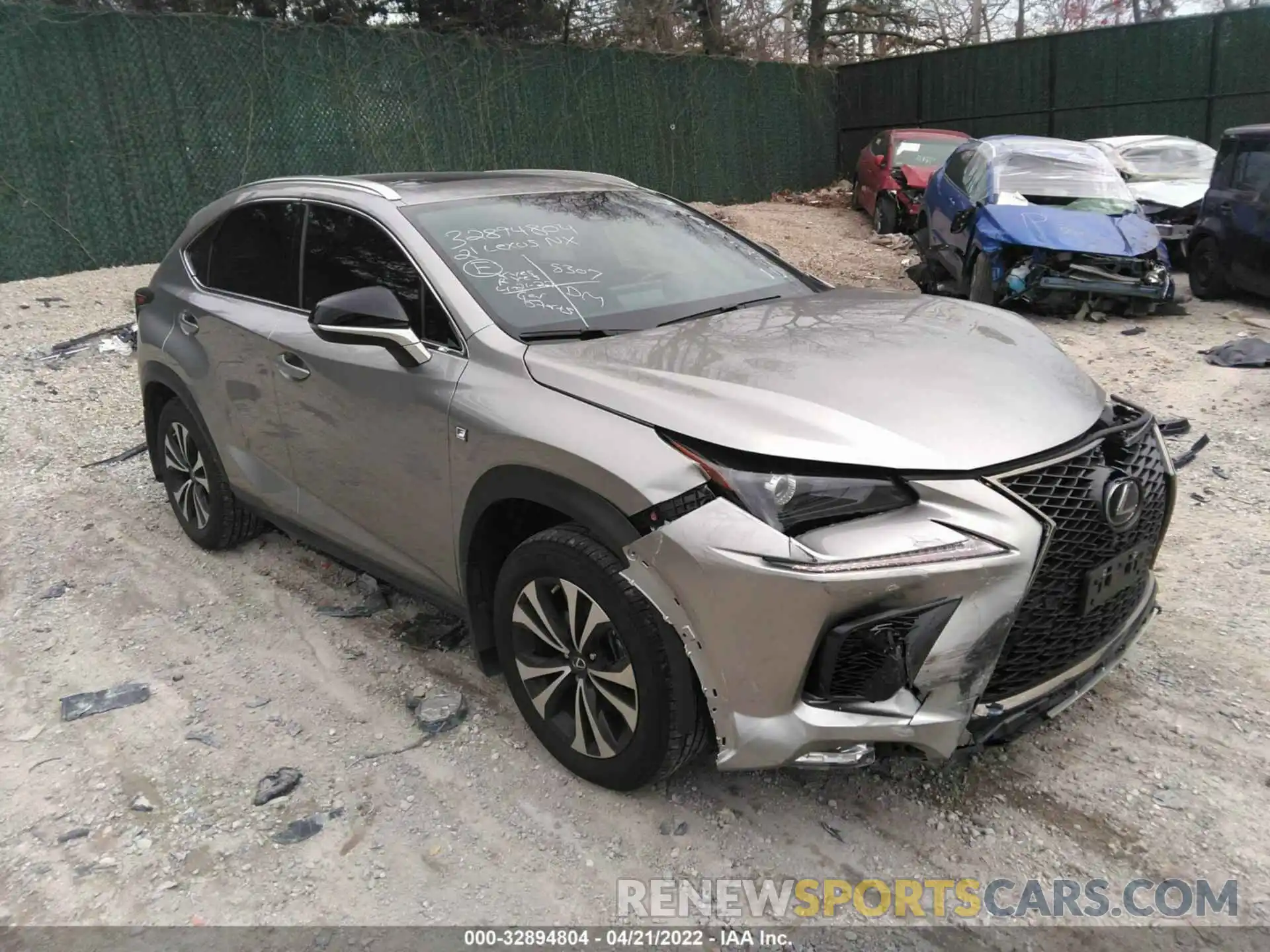 1 Photograph of a damaged car JTJSARDZ0M2261820 LEXUS NX 2021