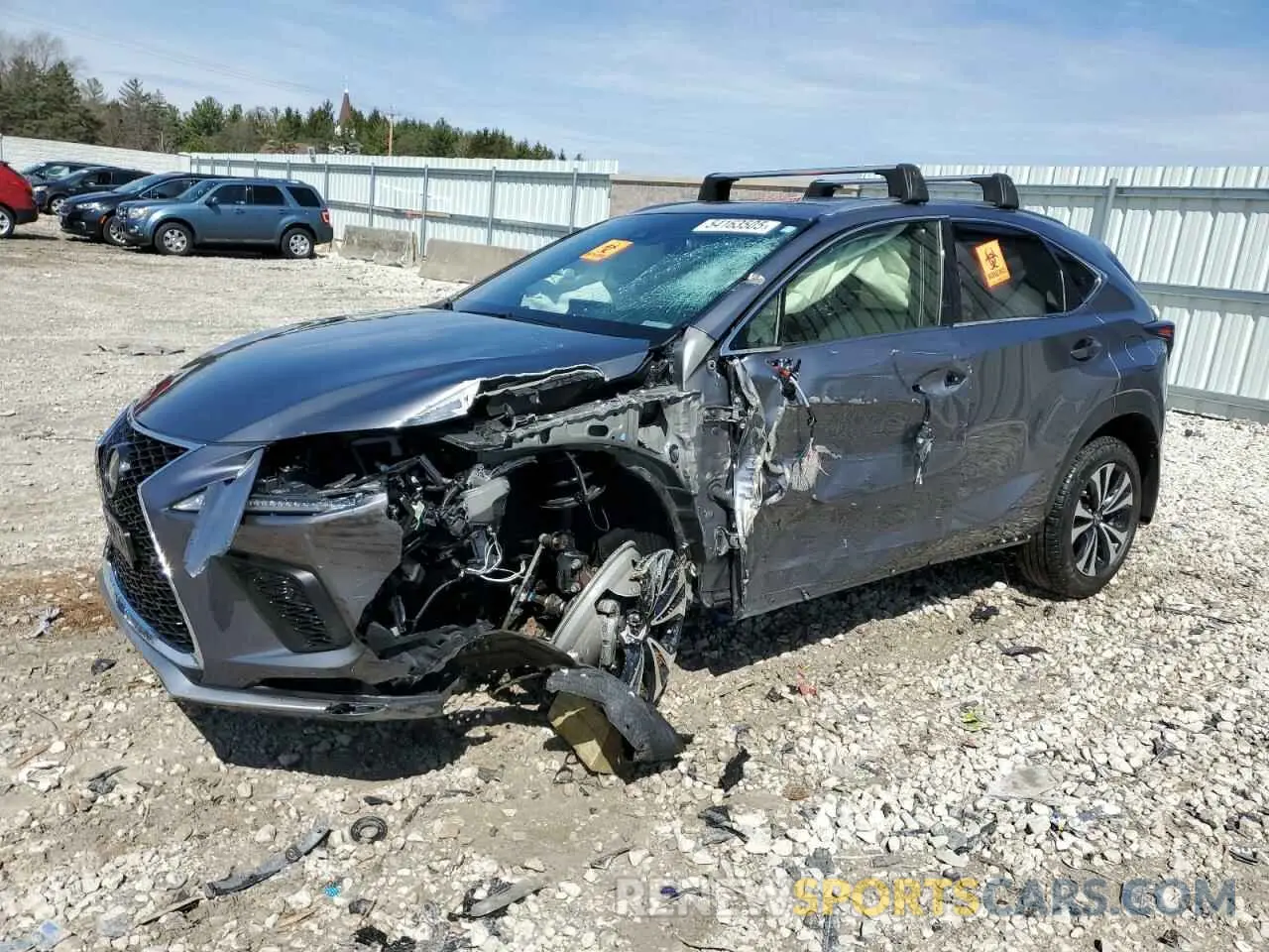 1 Photograph of a damaged car JTJSARDZ2M2255498 LEXUS NX 2021