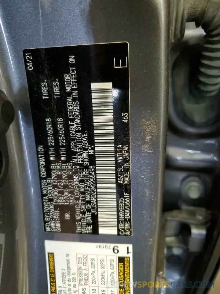 13 Photograph of a damaged car JTJSARDZ2M2255498 LEXUS NX 2021
