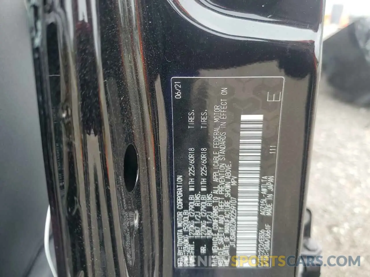 14 Photograph of a damaged car JTJSARDZ3M2259107 LEXUS NX 2021