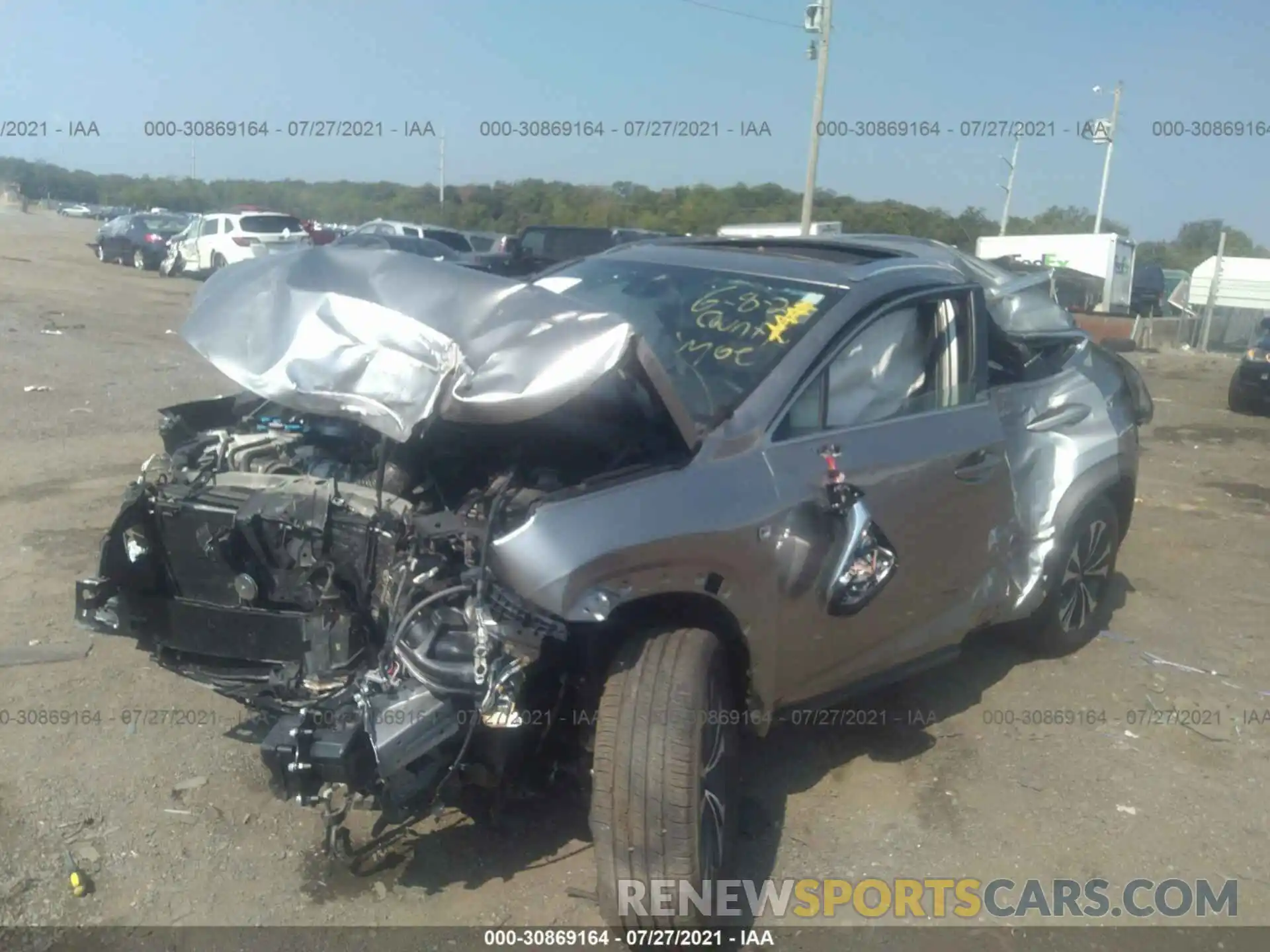 2 Photograph of a damaged car JTJSARDZ6M2246531 LEXUS NX 2021