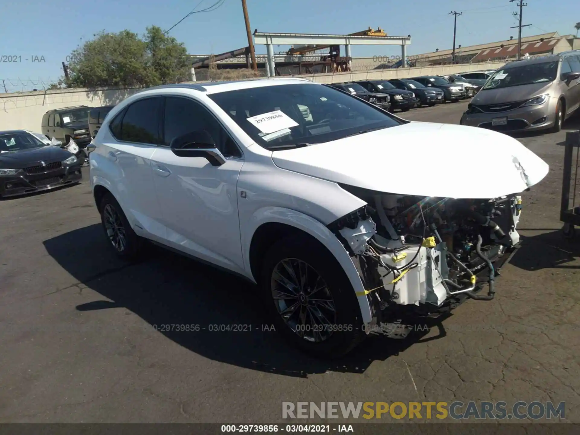 1 Photograph of a damaged car JTJSJRDZ1M5011999 LEXUS NX 2021