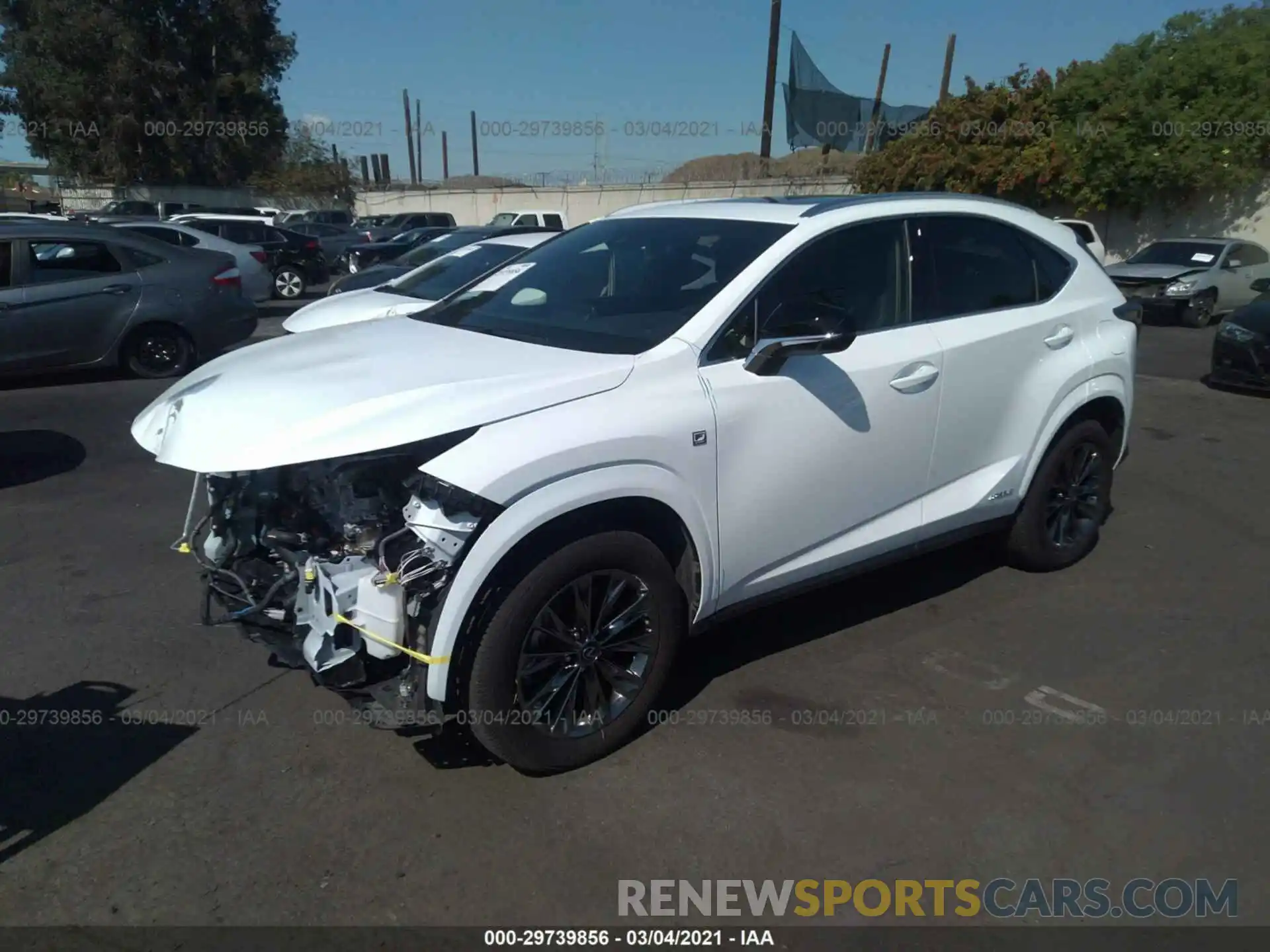 2 Photograph of a damaged car JTJSJRDZ1M5011999 LEXUS NX 2021