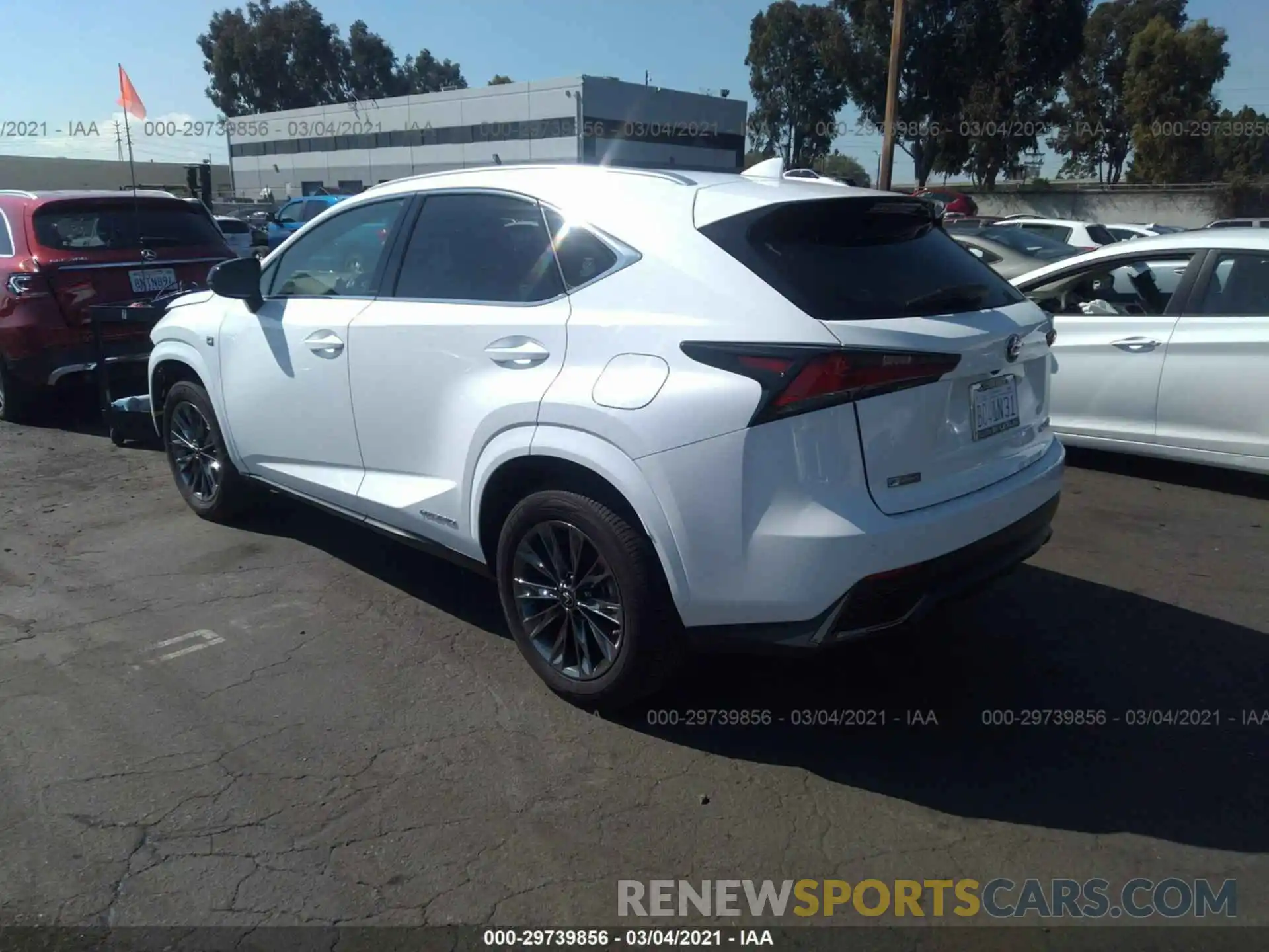 3 Photograph of a damaged car JTJSJRDZ1M5011999 LEXUS NX 2021