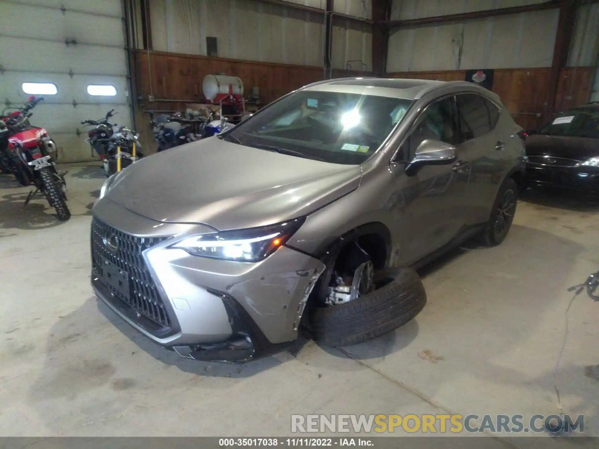 2 Photograph of a damaged car 2T2AGCEZ5NC011688 LEXUS NX 2022