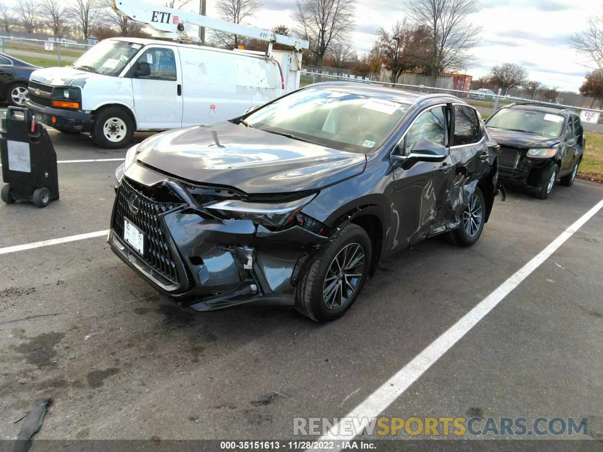 2 Photograph of a damaged car 2T2GGCEZ1NC015988 LEXUS NX 2022