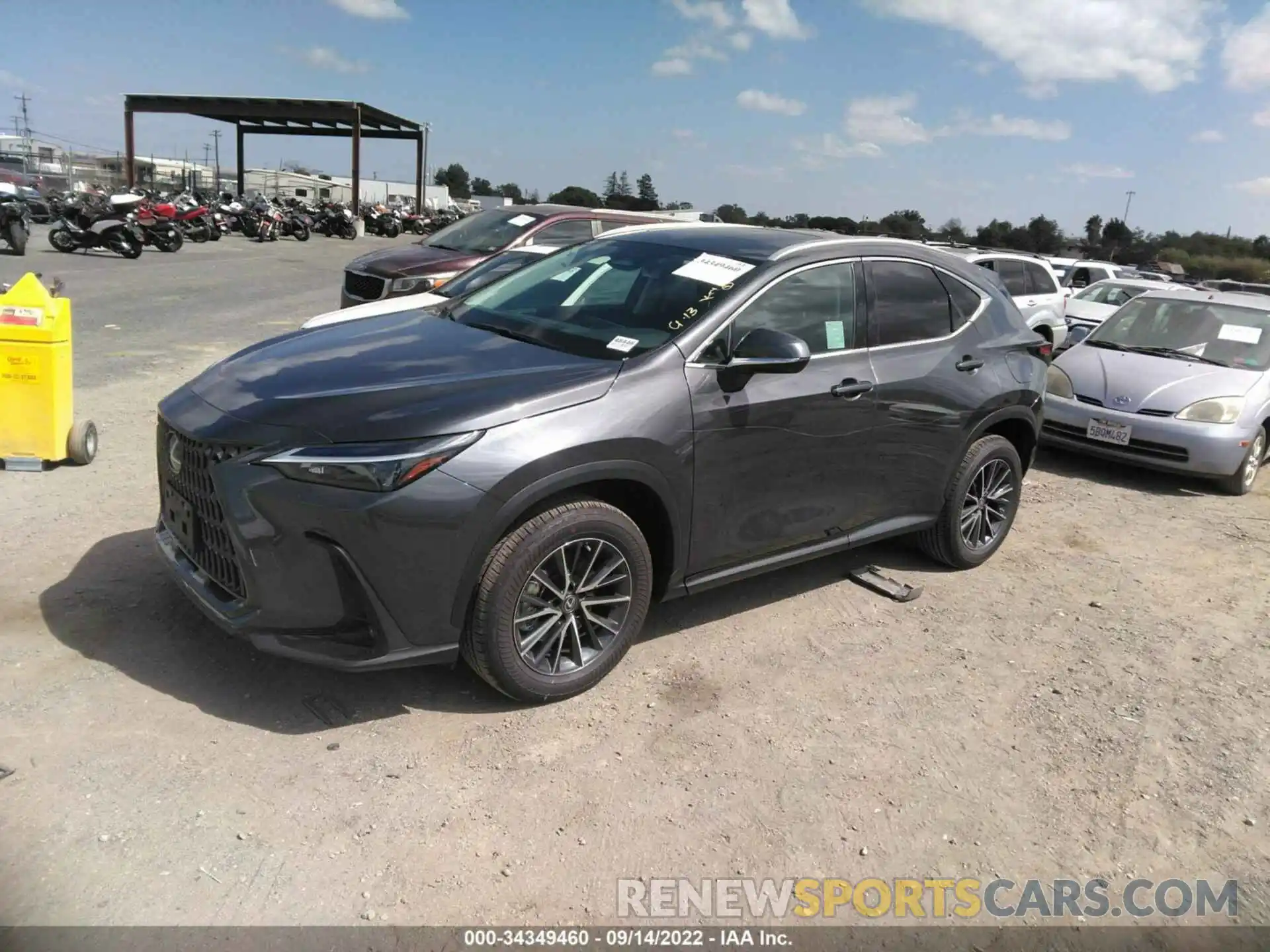 2 Photograph of a damaged car 2T2GKCEZ6NC001714 LEXUS NX 2022