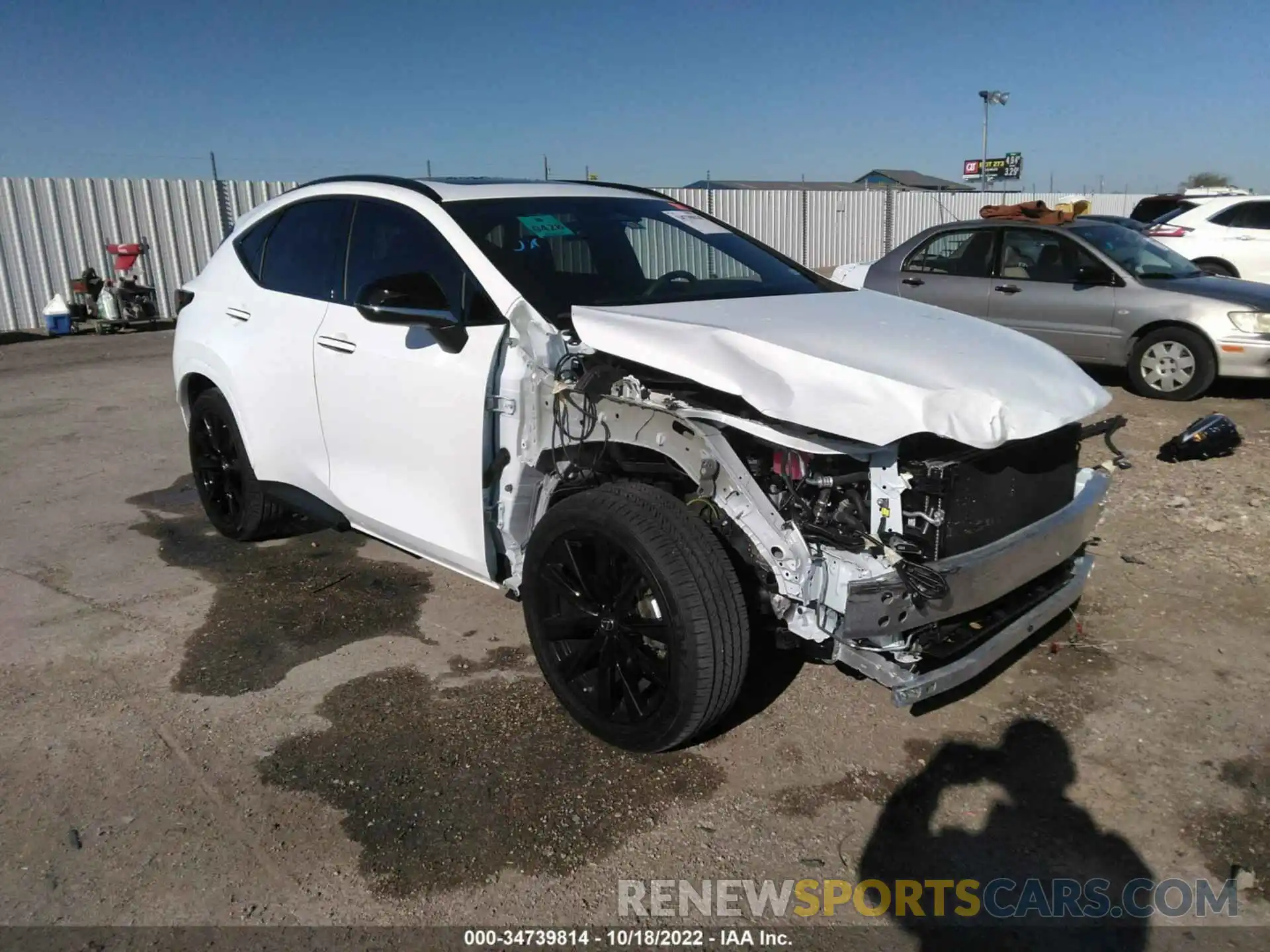 1 Photograph of a damaged car 2T2KGCEZXNC004997 LEXUS NX 2022