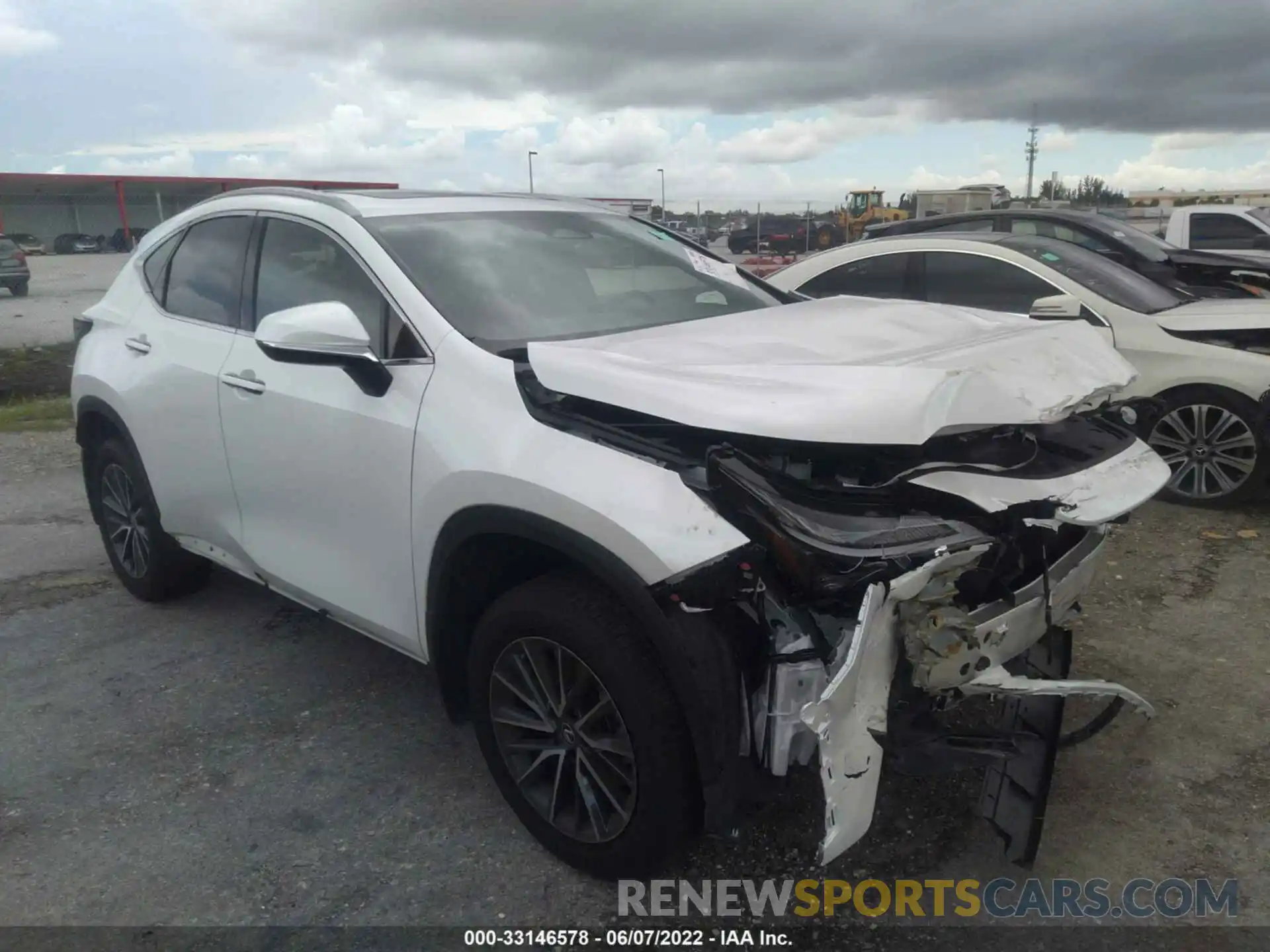 1 Photograph of a damaged car JTJGGCEZ1N5002186 LEXUS NX 2022