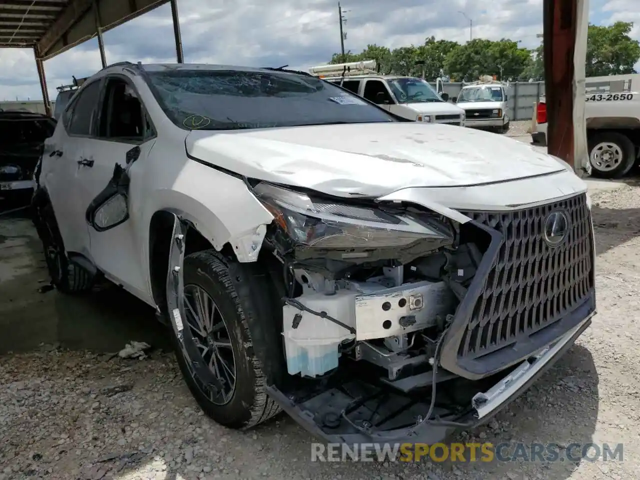 1 Photograph of a damaged car 2T2ADCAZ9NC001423 LEXUS NX 250 2022