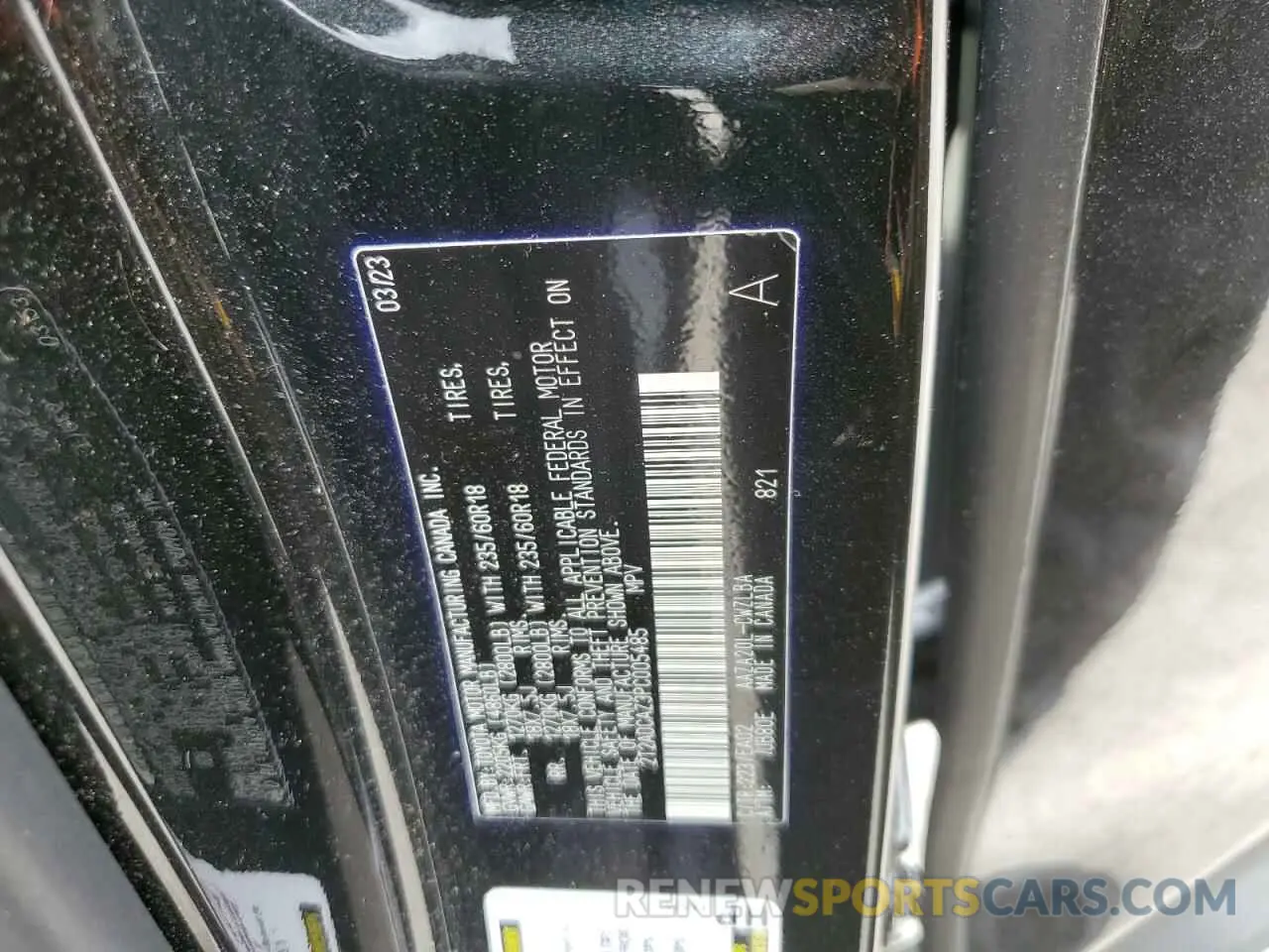 13 Photograph of a damaged car 2T2ADCAZ3PC005485 LEXUS NX 250 2023
