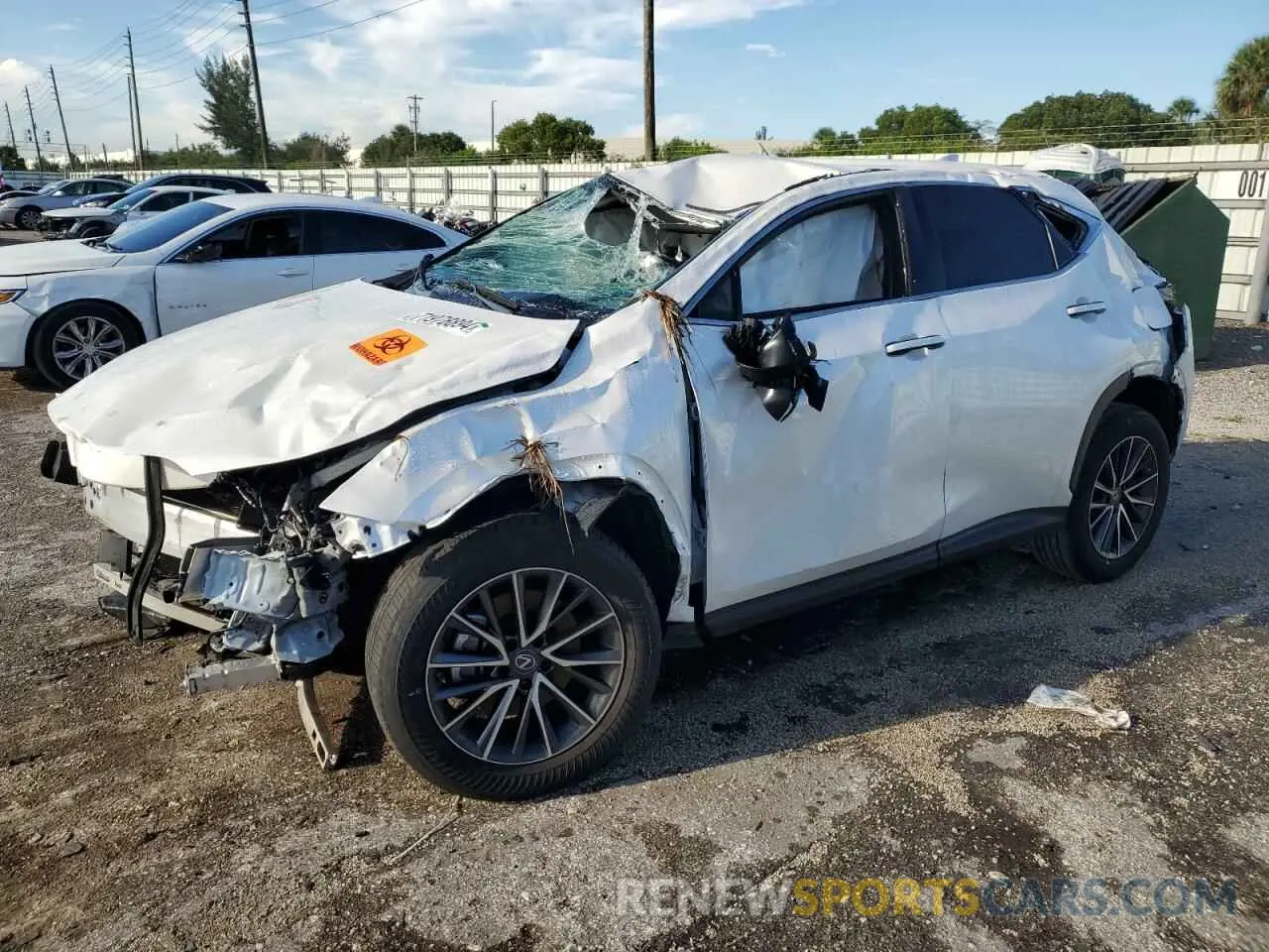 1 Photograph of a damaged car JTJADCAZ9P2006527 LEXUS NX 250 2023