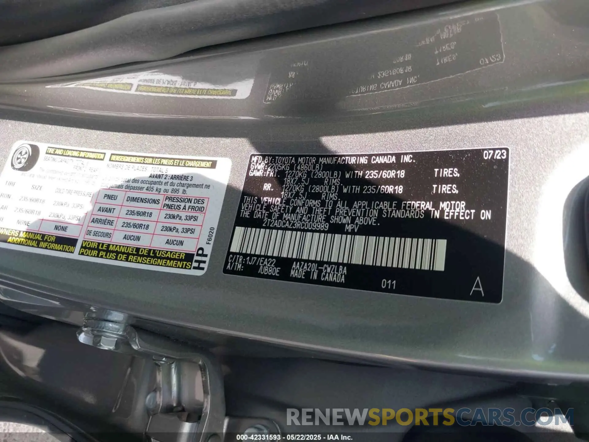 9 Photograph of a damaged car 2T2ADCAZ3RC009989 LEXUS NX 250 2024