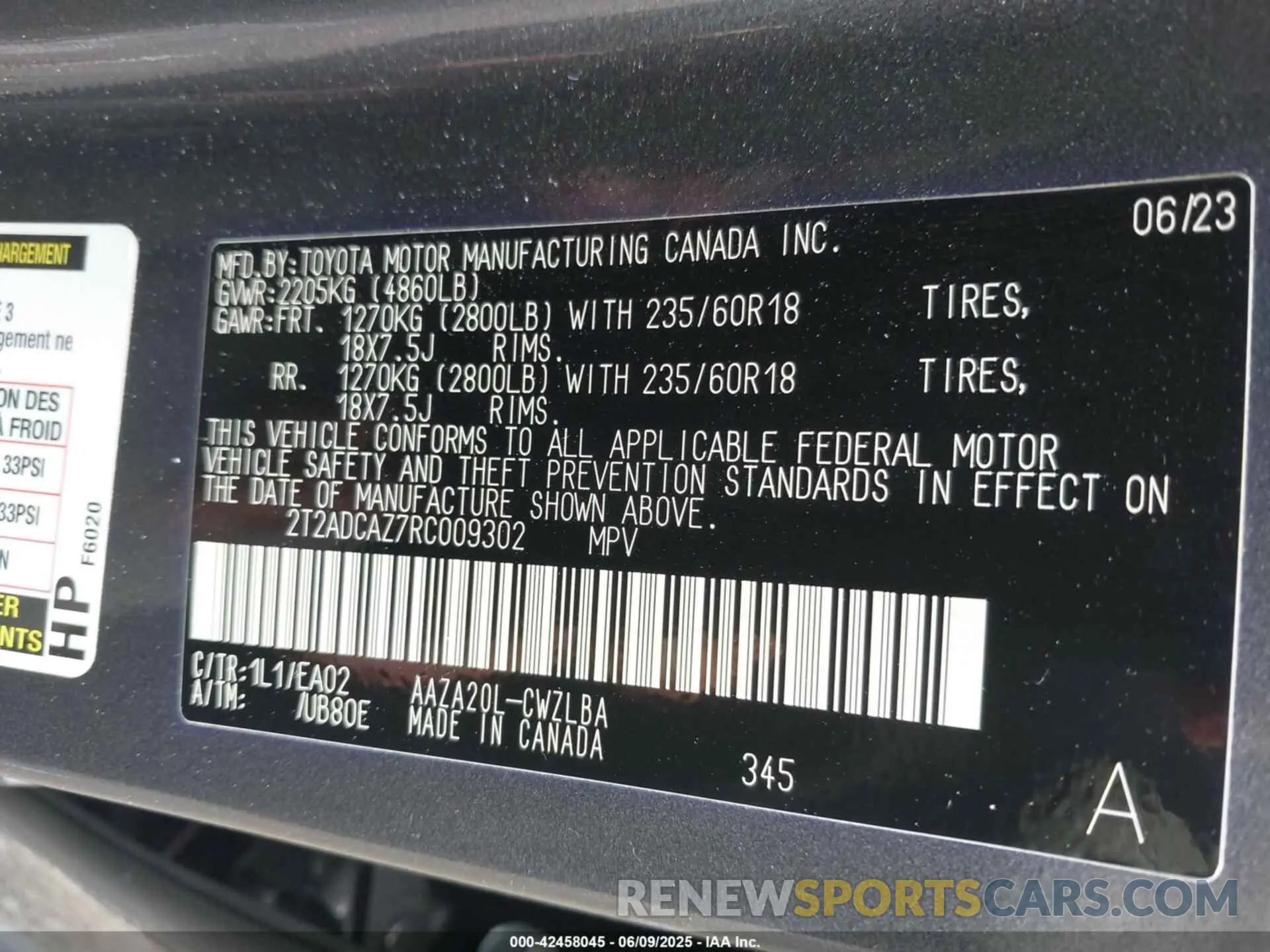 9 Photograph of a damaged car 2T2ADCAZ7RC009302 LEXUS NX 250 2024