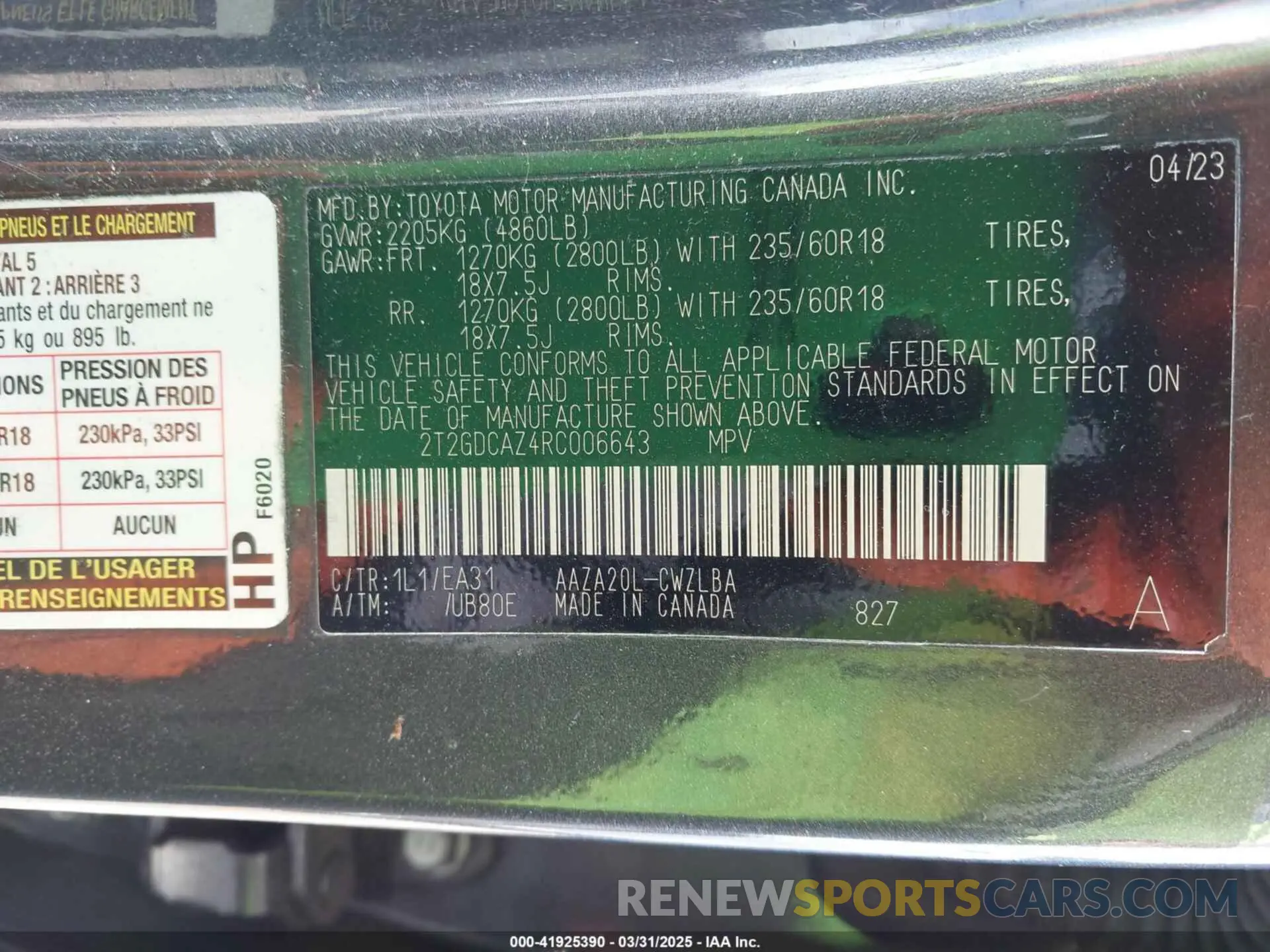 9 Photograph of a damaged car 2T2GDCAZ4RC006643 LEXUS NX 250 2024