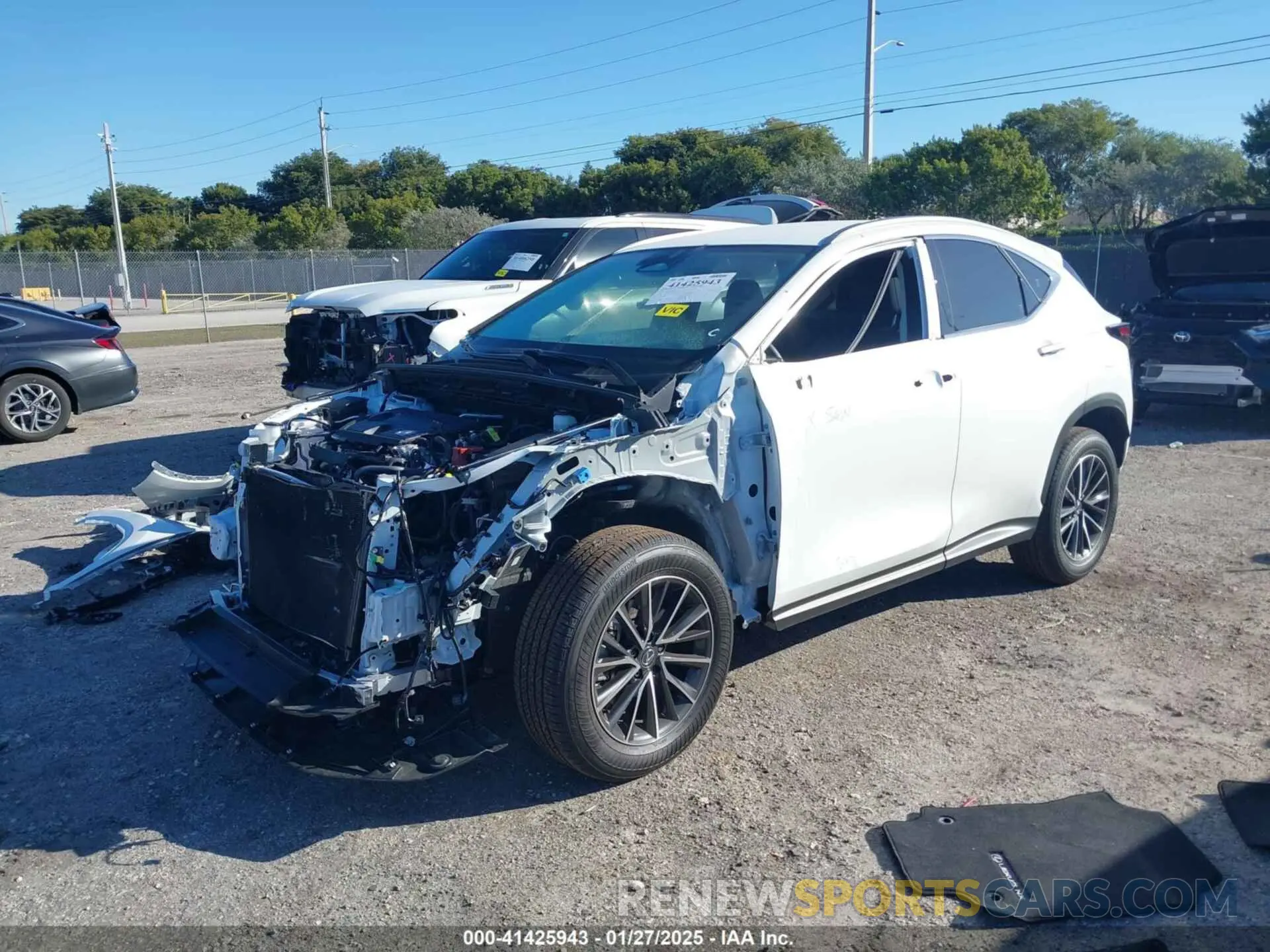 2 Photograph of a damaged car JTJADCAZXS2022146 LEXUS NX 250 2025
