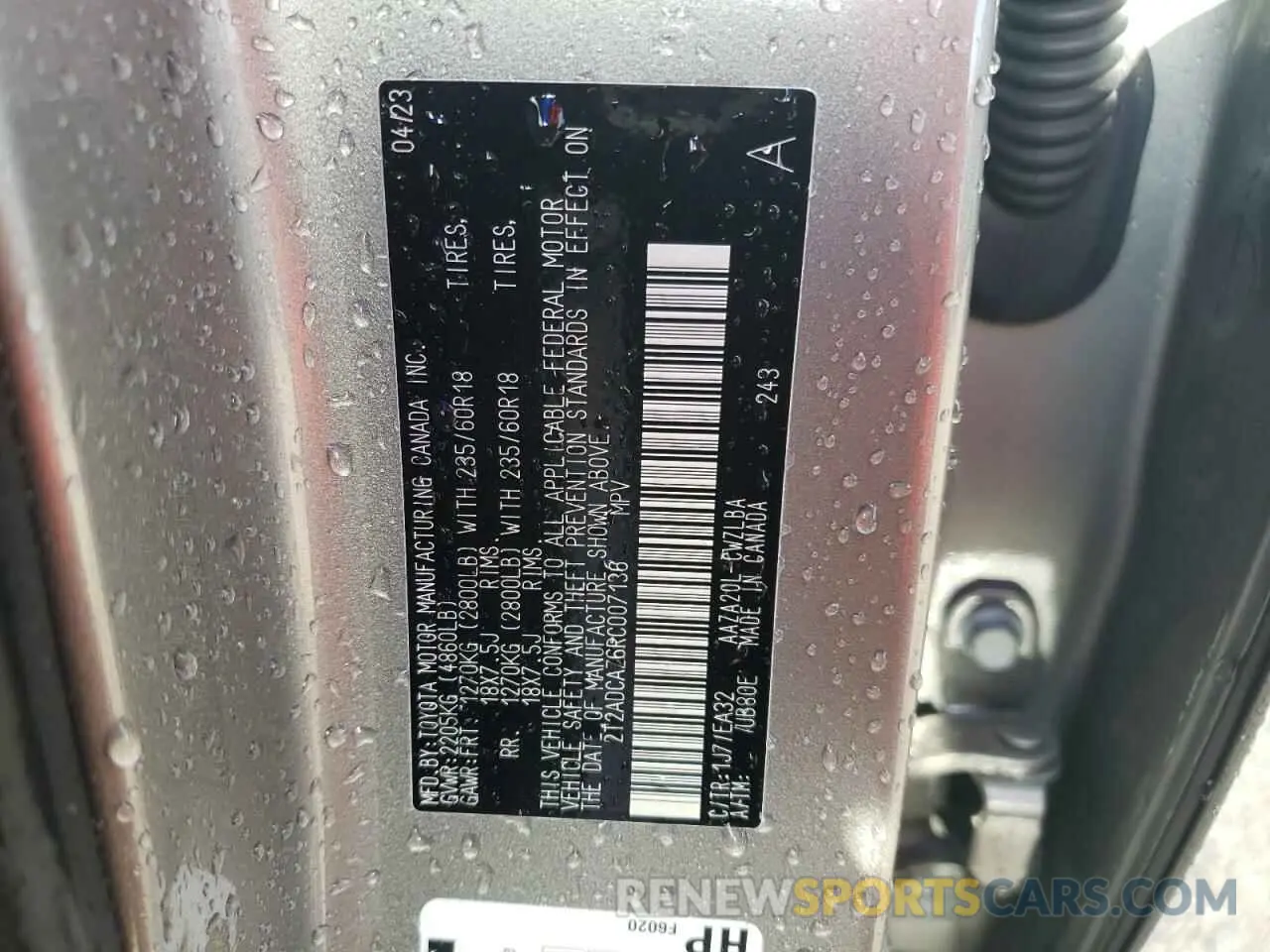 13 Photograph of a damaged car 2T2ADCAZ6RC007136 LEXUS NX 250 BAS 2024