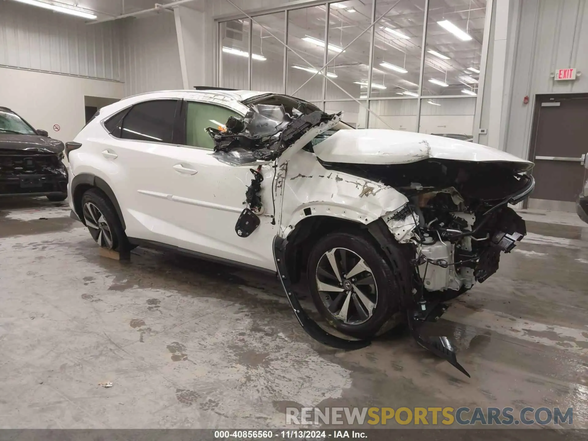 1 Photograph of a damaged car JTJBARBZ0K2180378 LEXUS NX 300 2019