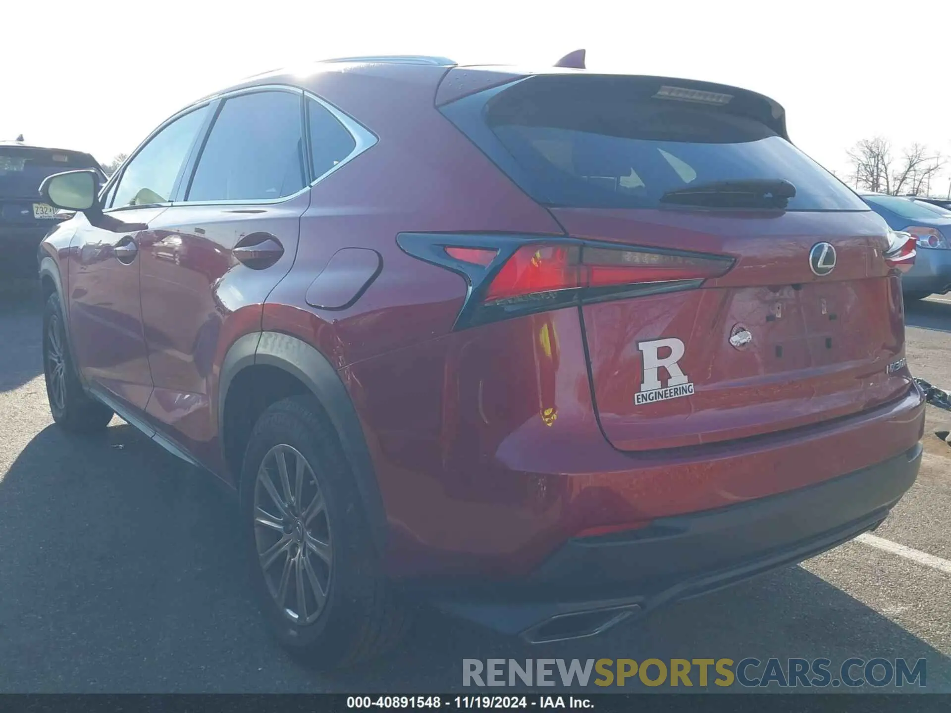 3 Photograph of a damaged car JTJBARBZ0K2211726 LEXUS NX 300 2019