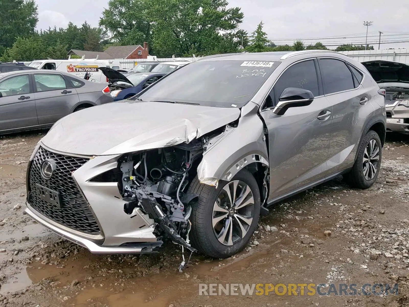 2 Photograph of a damaged car JTJBARBZ2K2191107 LEXUS NX 300 2019