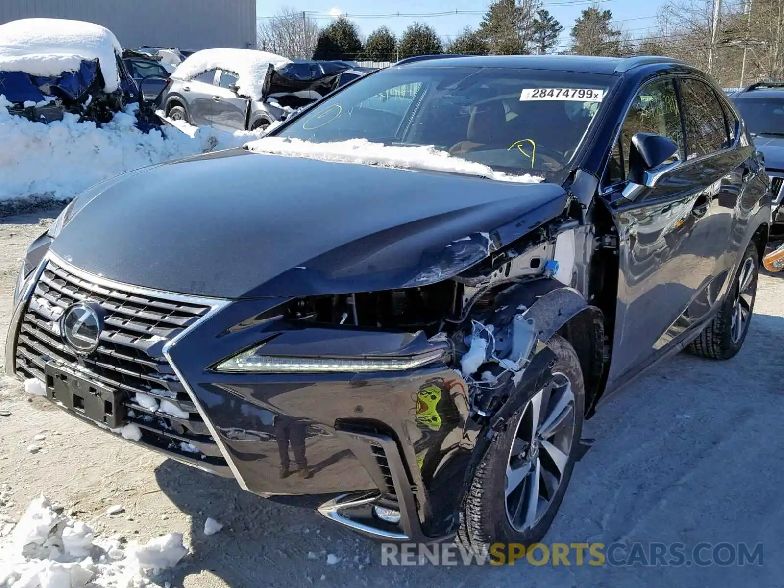 2 Photograph of a damaged car JTJBARBZ3K2182724 LEXUS NX 300 2019