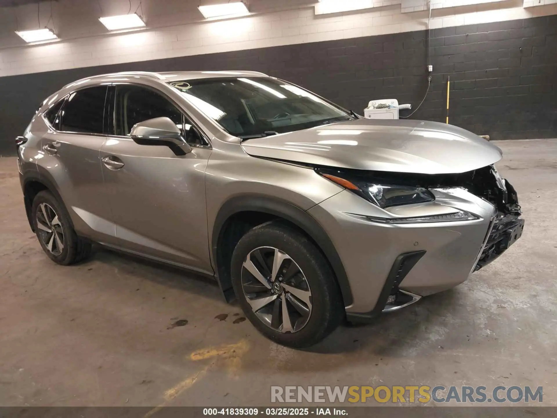 1 Photograph of a damaged car JTJBARBZ3K2184568 LEXUS NX 300 2019