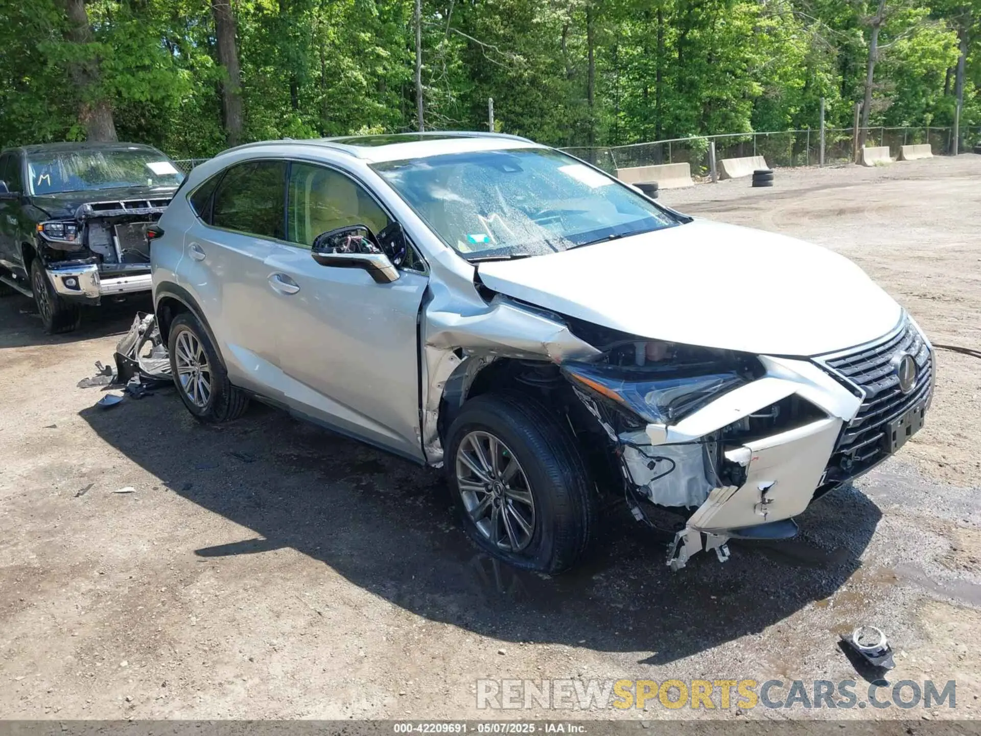 1 Photograph of a damaged car JTJBARBZ4K2192100 LEXUS NX 300 2019