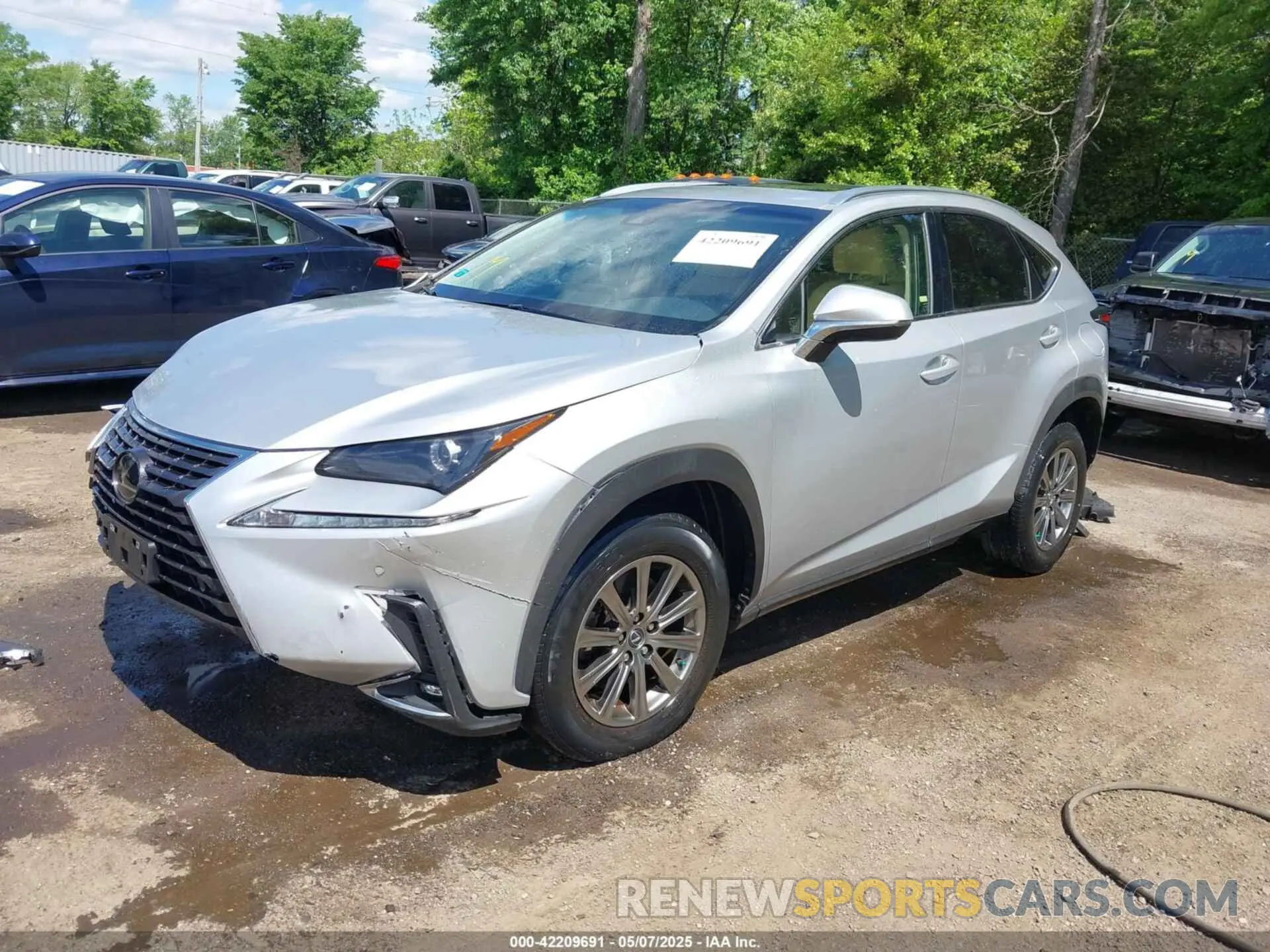 2 Photograph of a damaged car JTJBARBZ4K2192100 LEXUS NX 300 2019