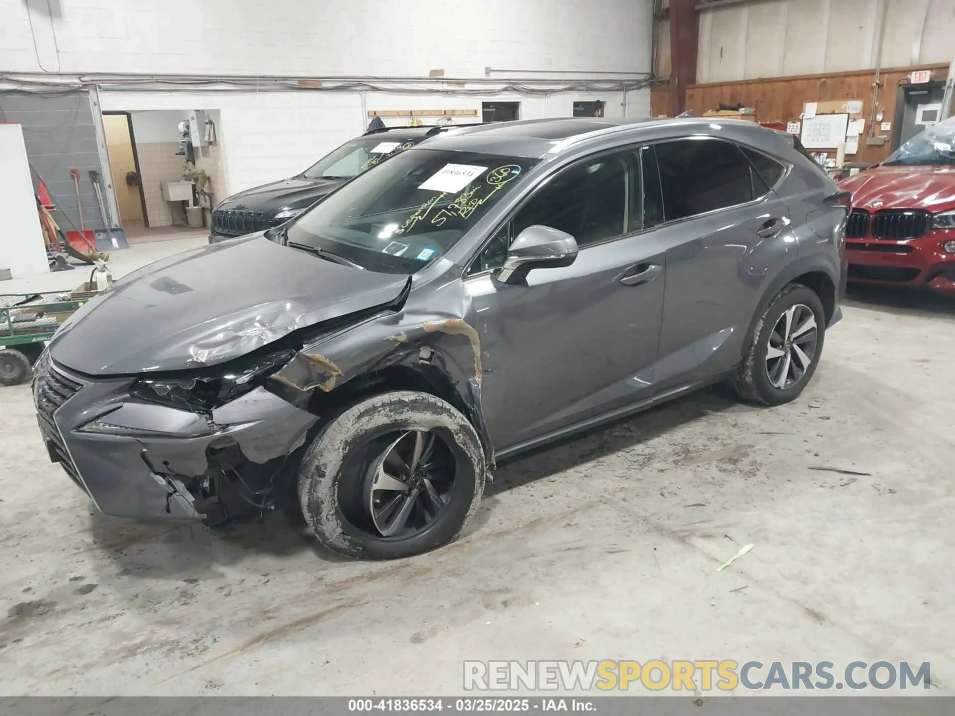 2 Photograph of a damaged car JTJBARBZ4K2202933 LEXUS NX 300 2019