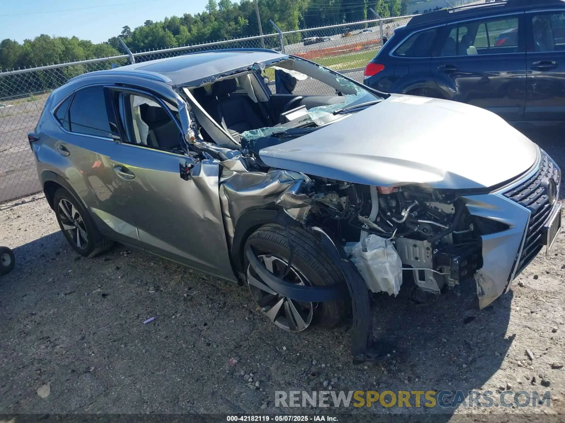 1 Photograph of a damaged car JTJBARBZ6K2192499 LEXUS NX 300 2019