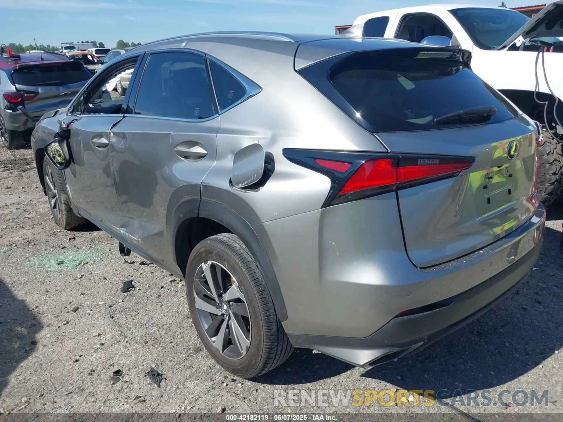 3 Photograph of a damaged car JTJBARBZ6K2192499 LEXUS NX 300 2019