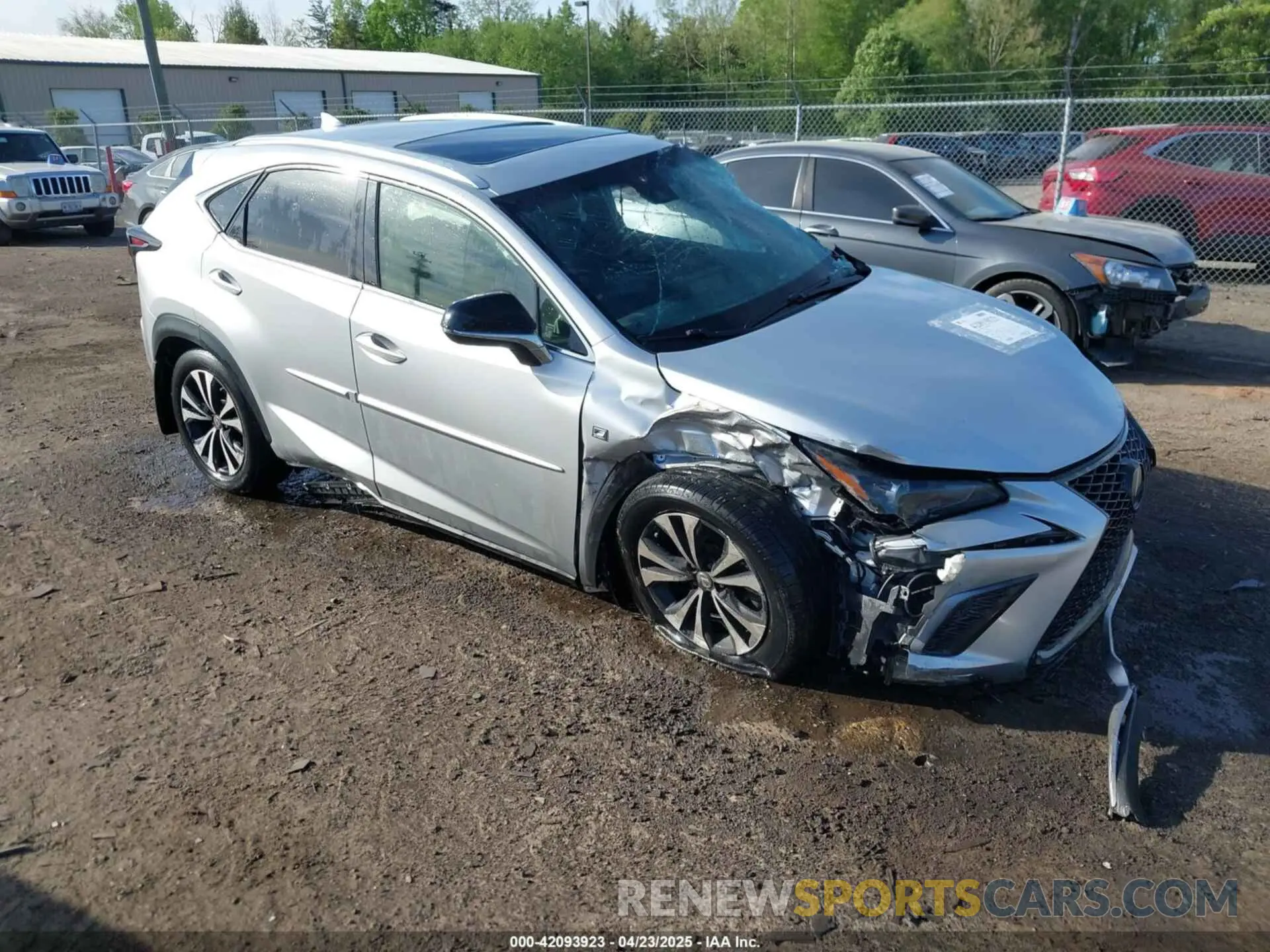 1 Photograph of a damaged car JTJBARBZ6K2196746 LEXUS NX 300 2019