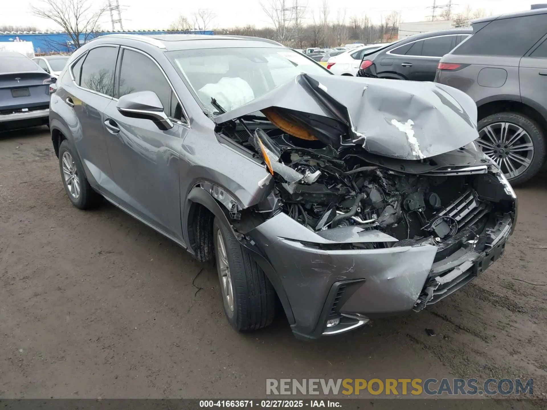 1 Photograph of a damaged car JTJBARBZ6K2217112 LEXUS NX 300 2019