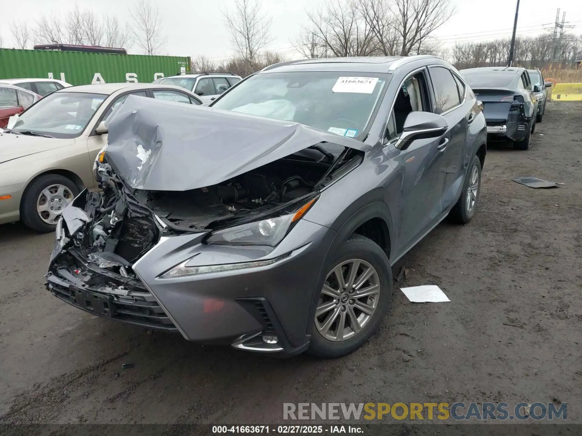 2 Photograph of a damaged car JTJBARBZ6K2217112 LEXUS NX 300 2019