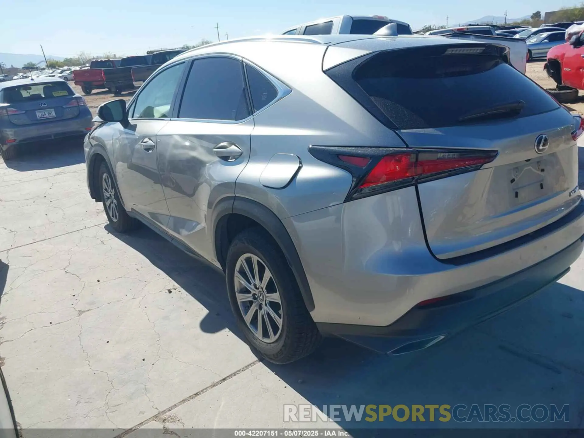 3 Photograph of a damaged car JTJBARBZ7K2205535 LEXUS NX 300 2019