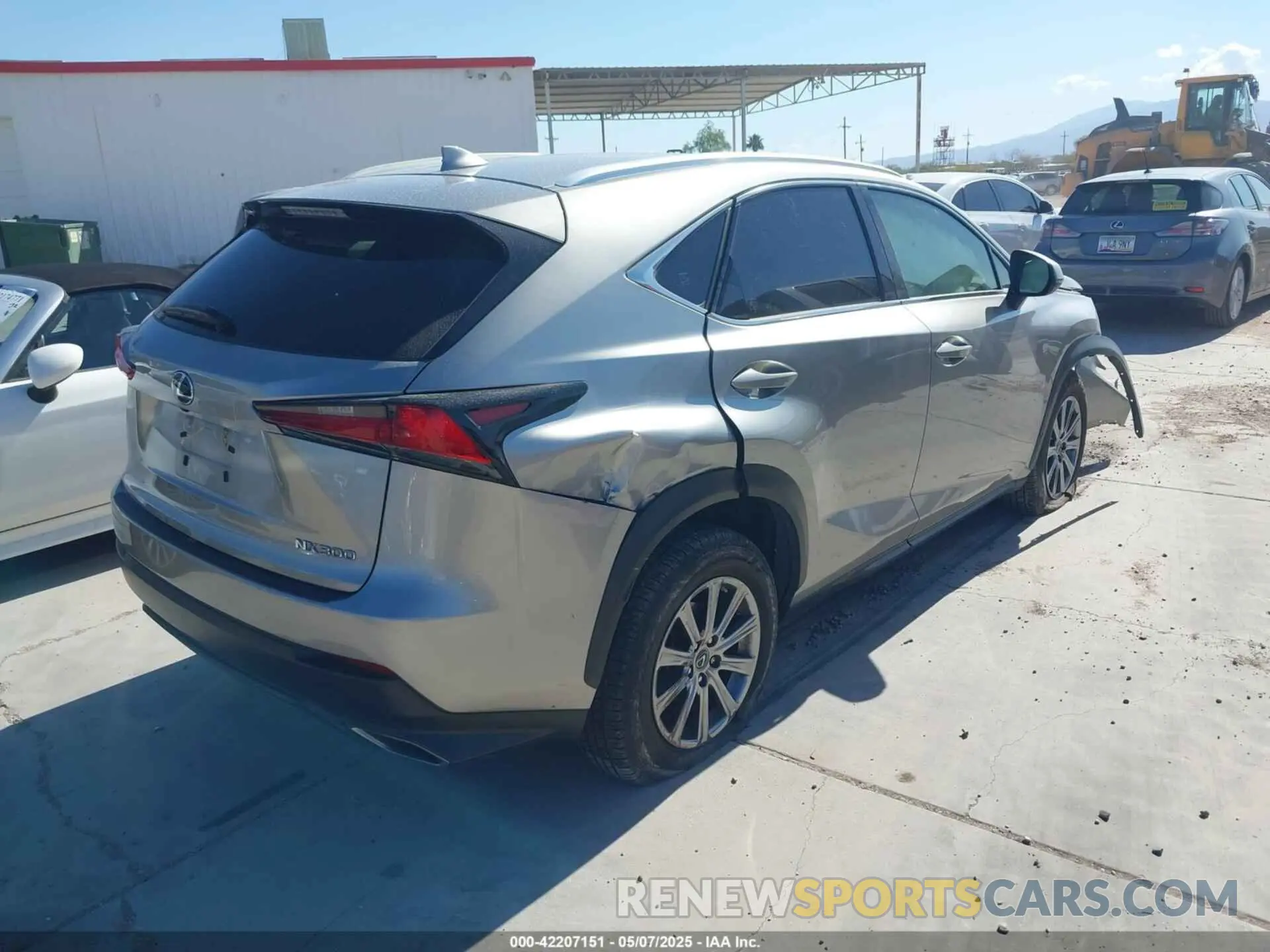 4 Photograph of a damaged car JTJBARBZ7K2205535 LEXUS NX 300 2019