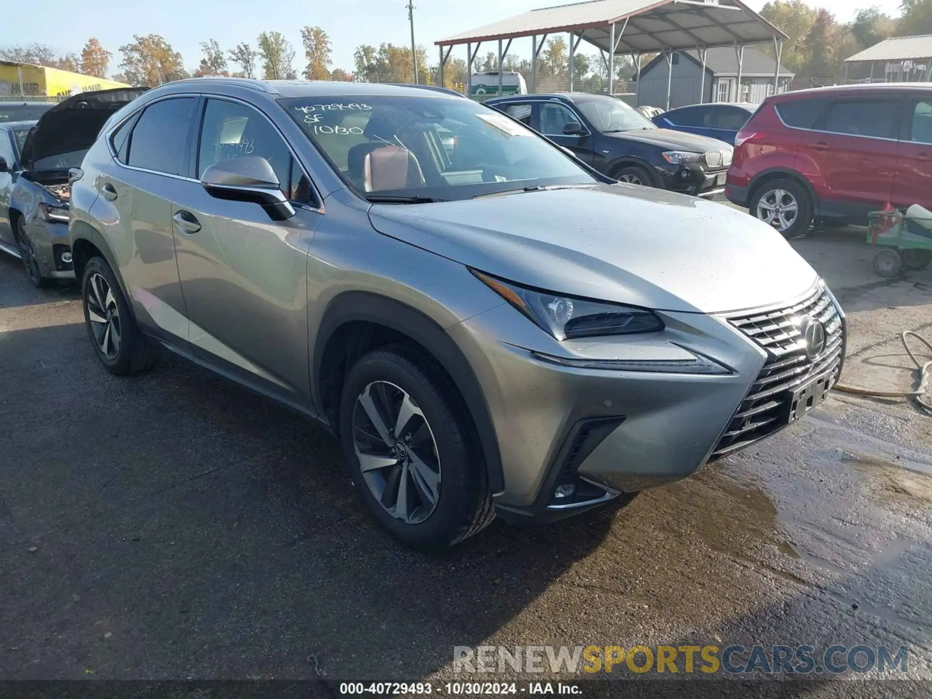 1 Photograph of a damaged car JTJBARBZ8K2192553 LEXUS NX 300 2019