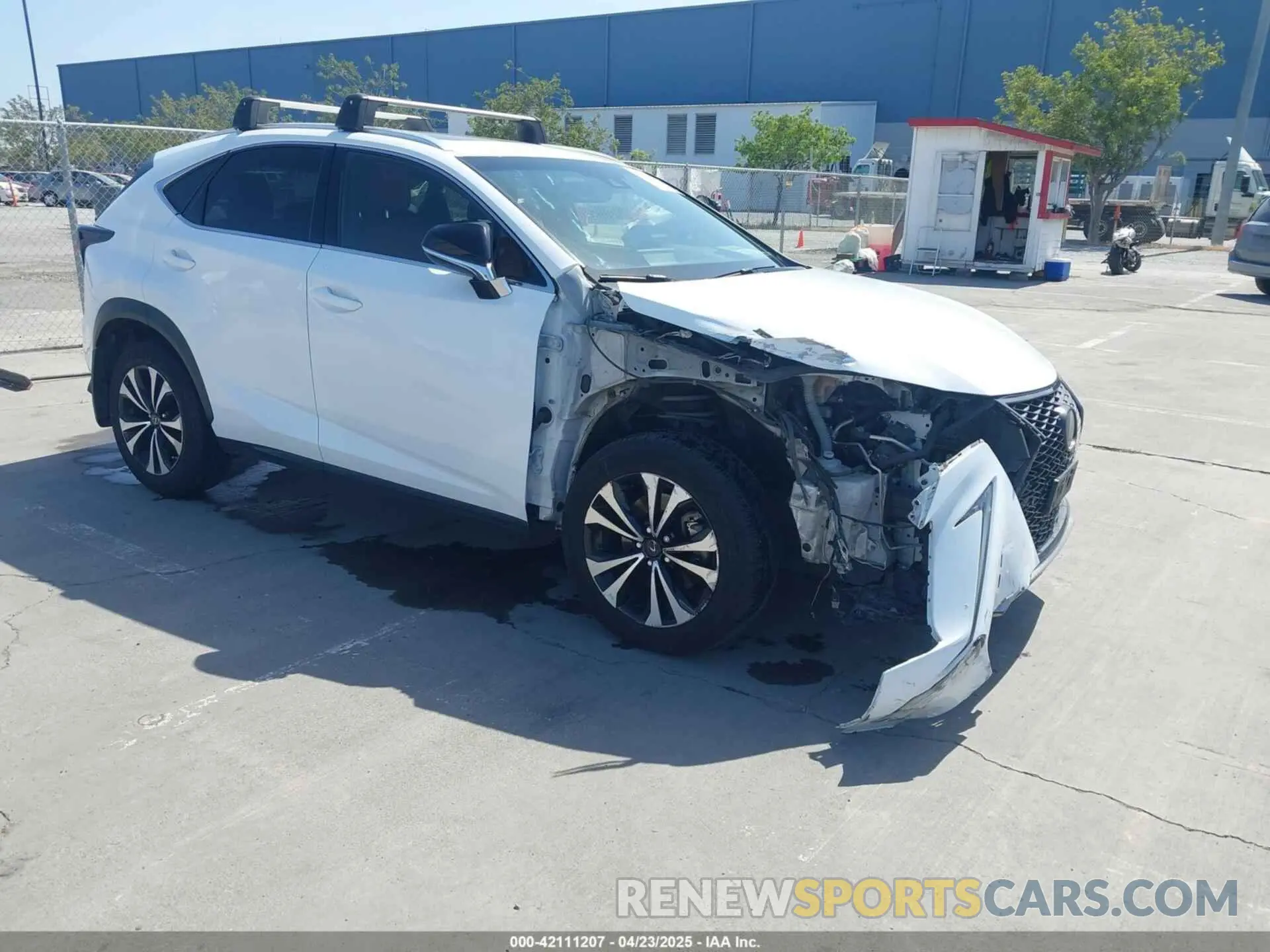1 Photograph of a damaged car JTJBARBZ8K2192651 LEXUS NX 300 2019