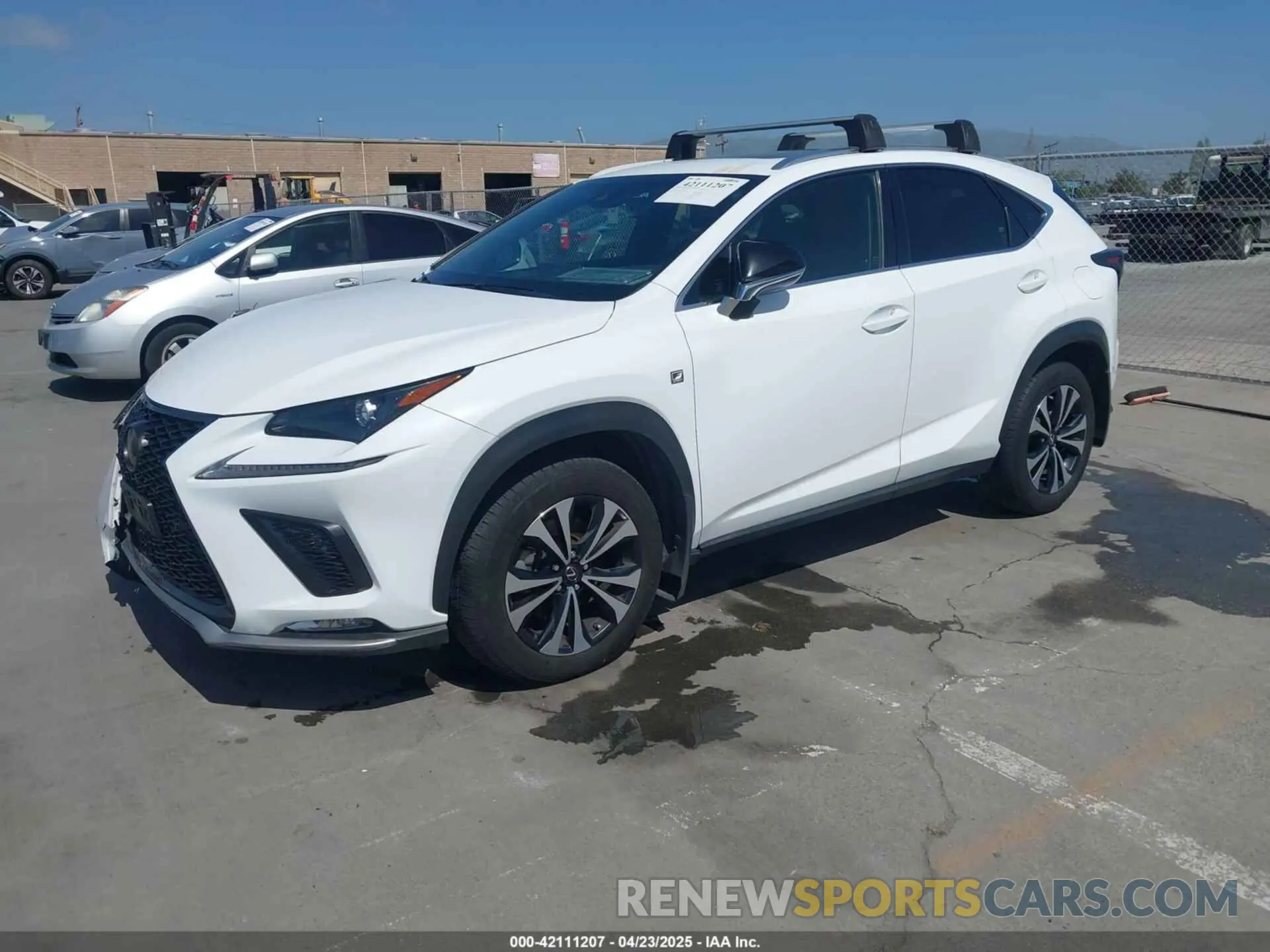 2 Photograph of a damaged car JTJBARBZ8K2192651 LEXUS NX 300 2019
