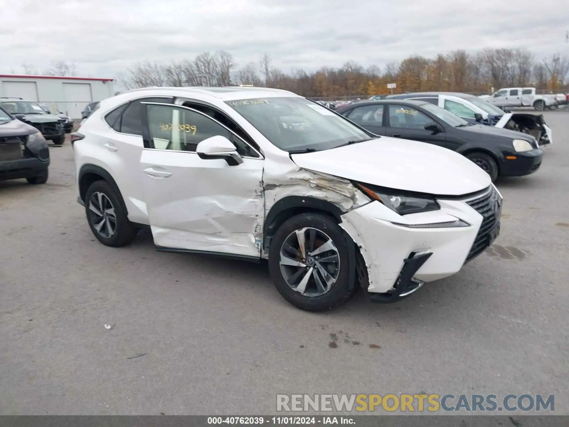 1 Photograph of a damaged car JTJBARBZ8K2204152 LEXUS NX 300 2019