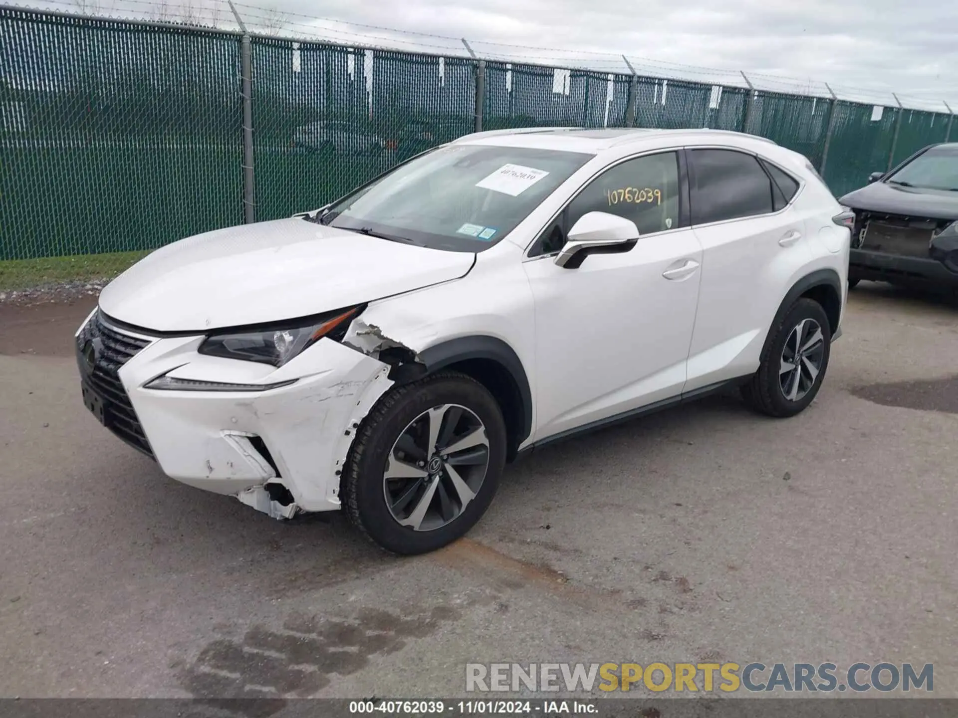 2 Photograph of a damaged car JTJBARBZ8K2204152 LEXUS NX 300 2019