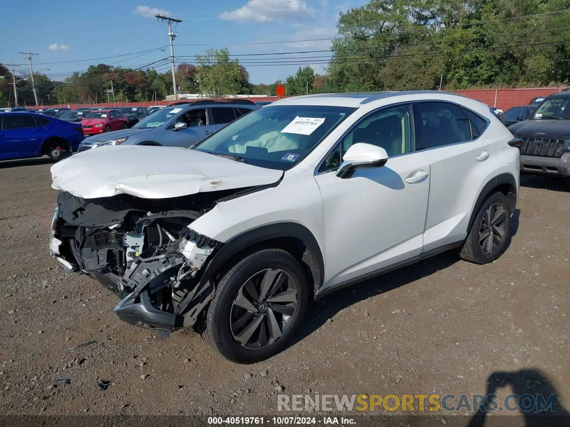 2 Photograph of a damaged car JTJBARBZ8K2213501 LEXUS NX 300 2019