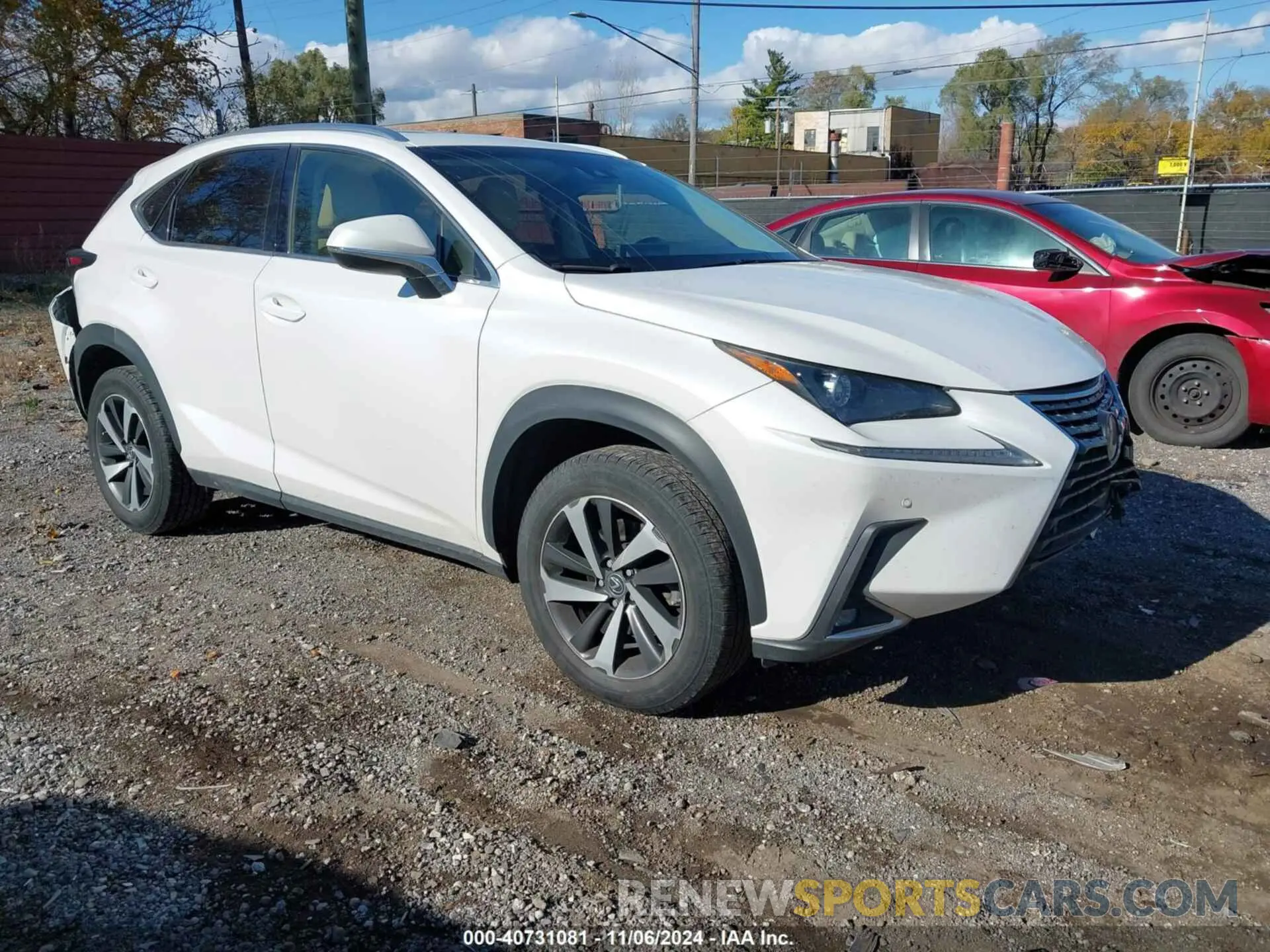 1 Photograph of a damaged car JTJBARBZ9K2193730 LEXUS NX 300 2019