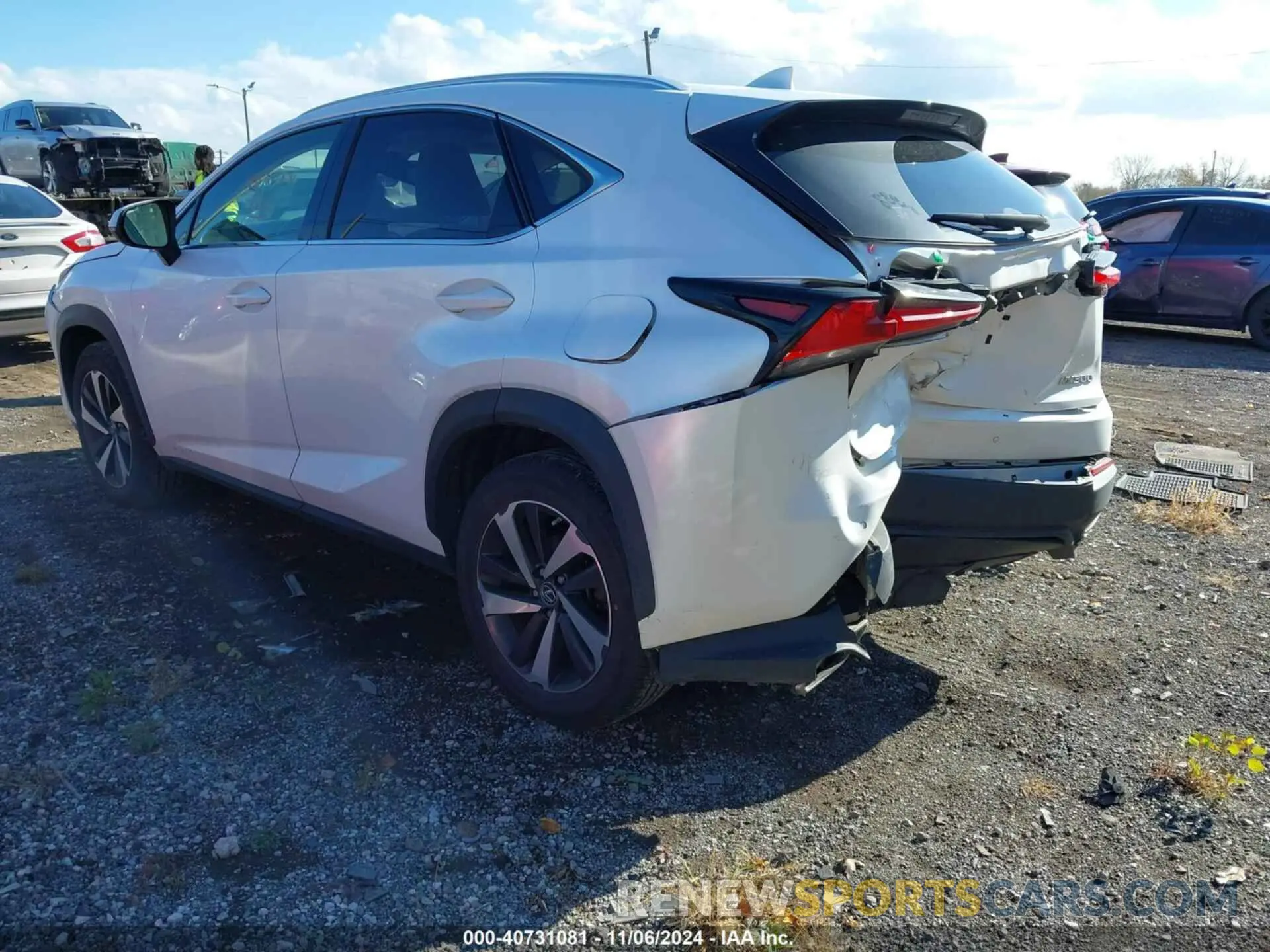 3 Photograph of a damaged car JTJBARBZ9K2193730 LEXUS NX 300 2019